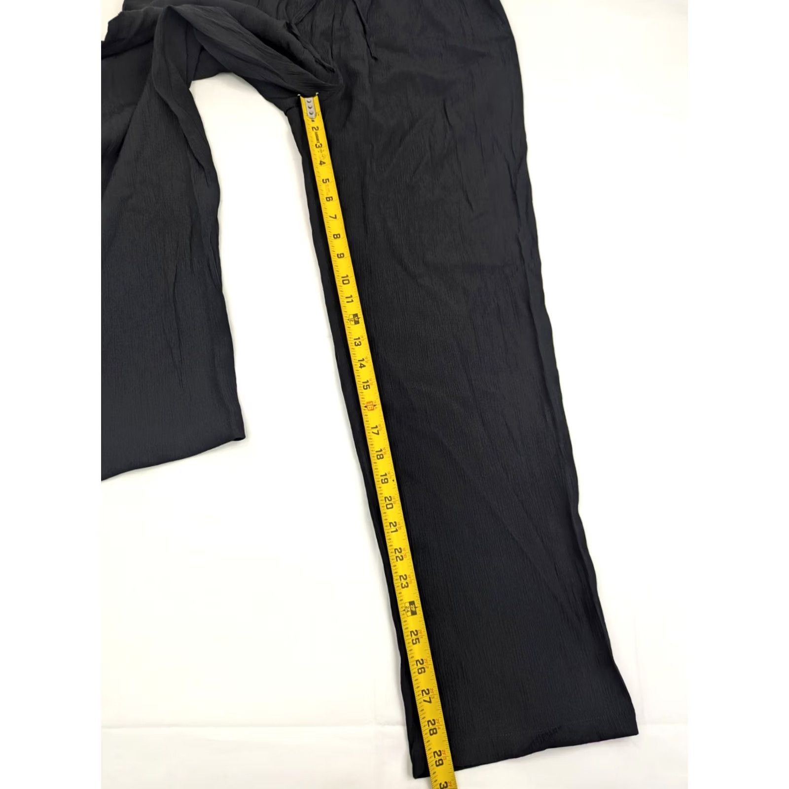 Vintage VINTAGE Damart Black Ribbed Pants Lightweight UK 20 US 16 (Fits 32x29) 70s USA Mens Size 24" / US 00 / IT 34 - 3 Thumbnail