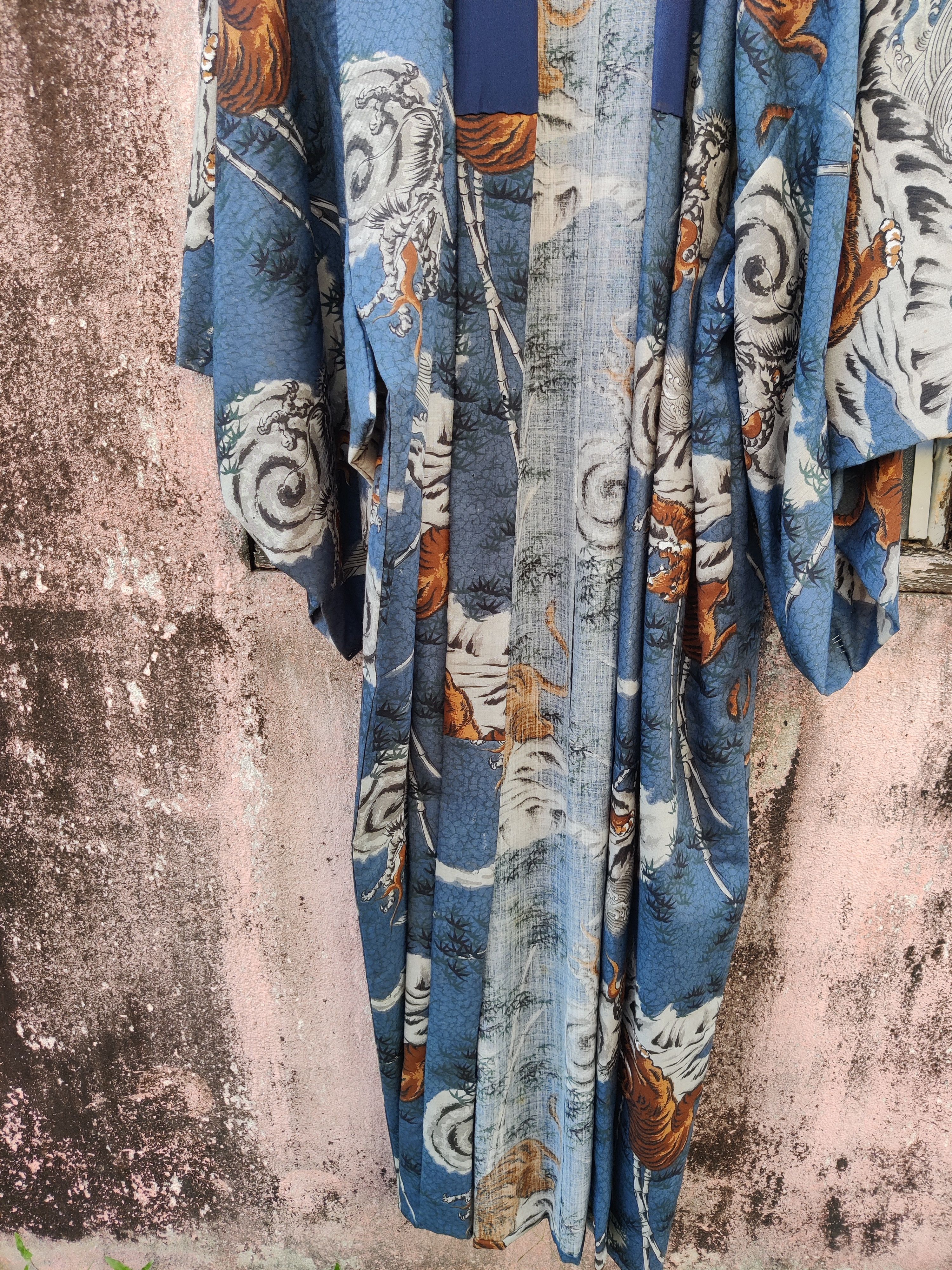 Japanese Brand 🔥Offer Me🔥 Vintage Japanese Tiger OVP Kimono Jacket Size US XL / EU 56 / 4 - 5 Thumbnail