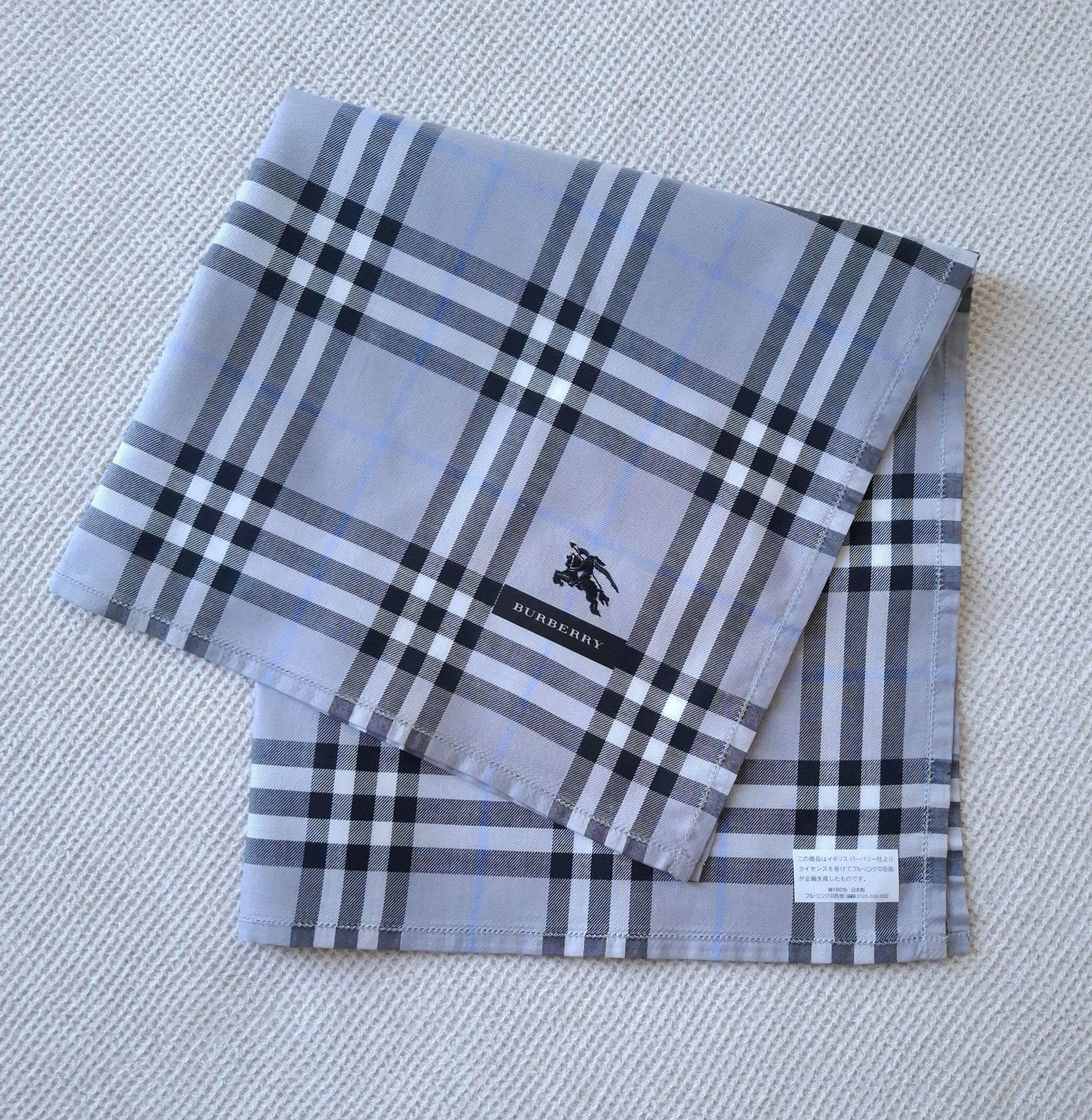 Burberry × Vintage Burberry Bandana/Handkerchief in Grey/Nova Check Size ONE SIZE - 2 Thumbnail