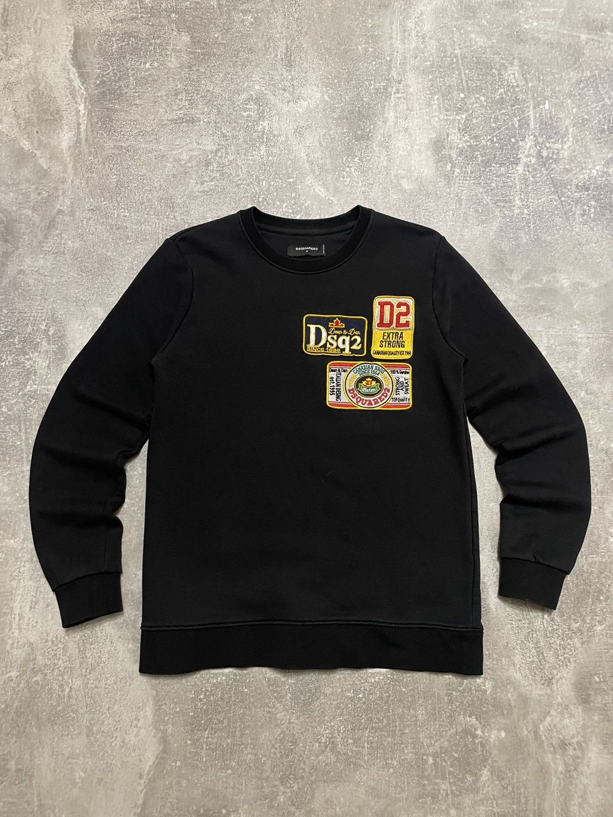 Dsquared2 Vintage Dsquared 2 Patches Sweatshirt Crewneck Size US M / EU 48-50 / 2 - 1 Thumbnail