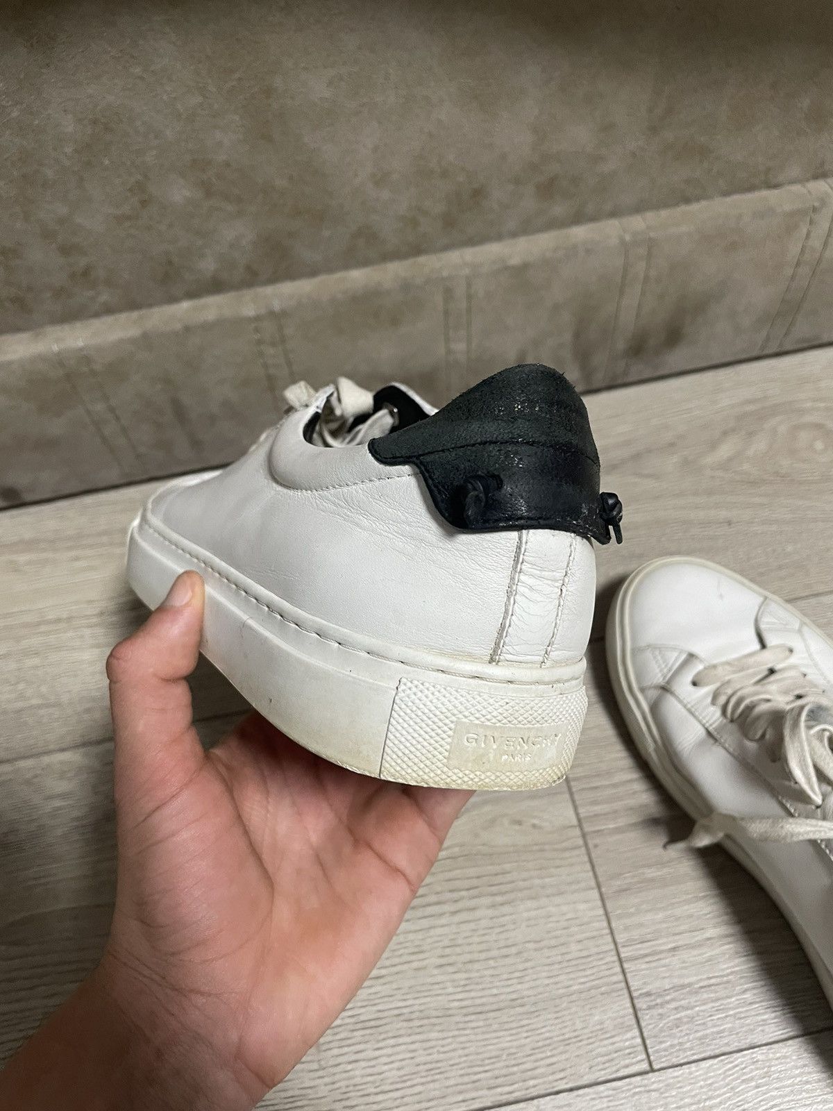 Givenchy Givenchy Urban Street Low White Leather Sneakers Size US 9.5 / EU 42-43 - 10 Thumbnail