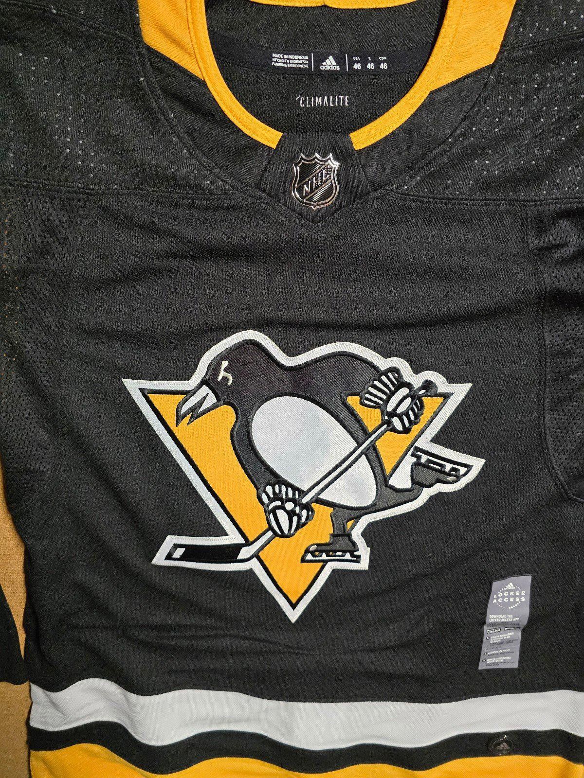 Adidas Authentic Adidas Pittsburgh Penguins Home Jersey Size 46 NWT Size US S / EU 44-46 / 1 - 3 Thumbnail