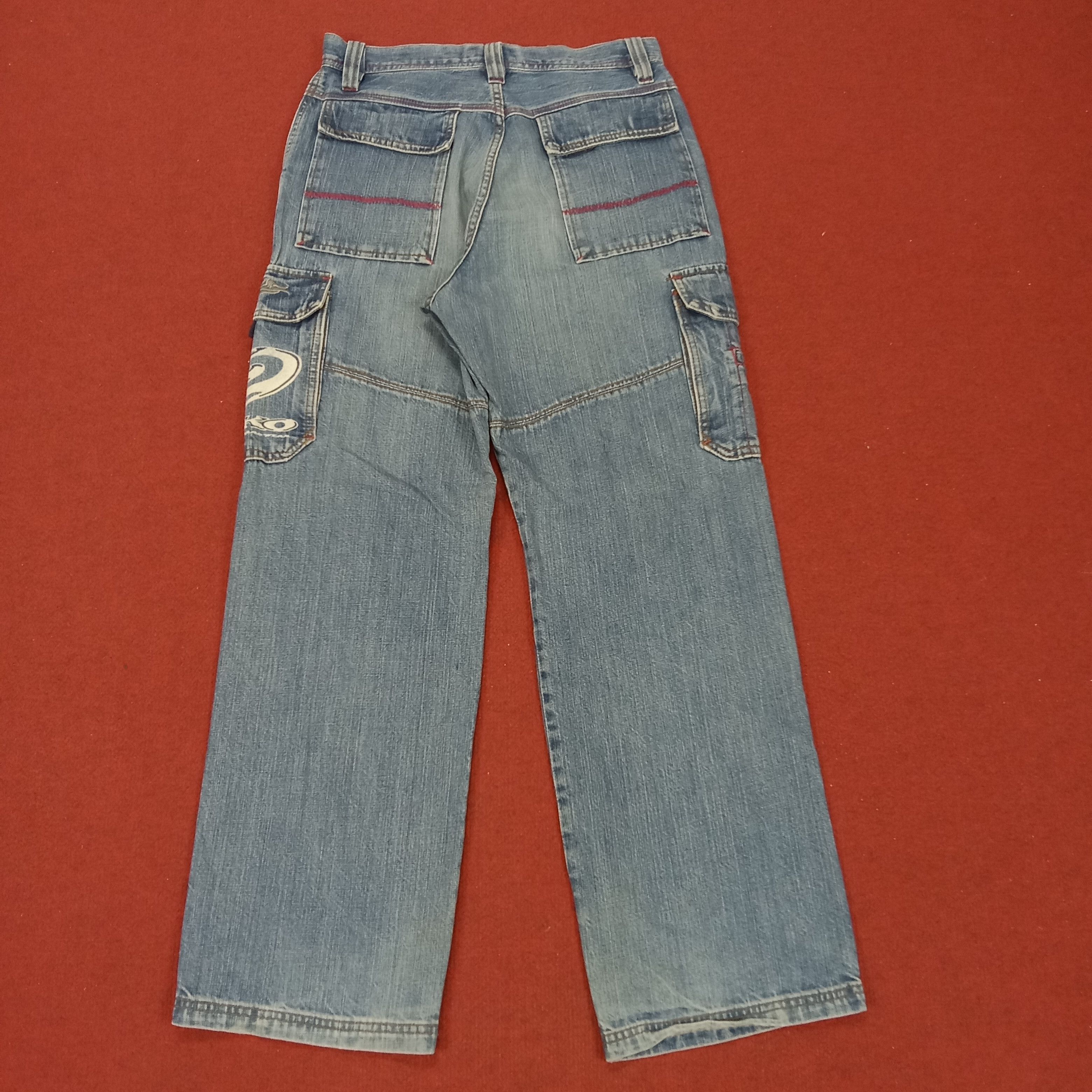 Vintage Piko Hawaiian Streetwear Cargo Skater Style Jeans Size US 29 - 5 Thumbnail
