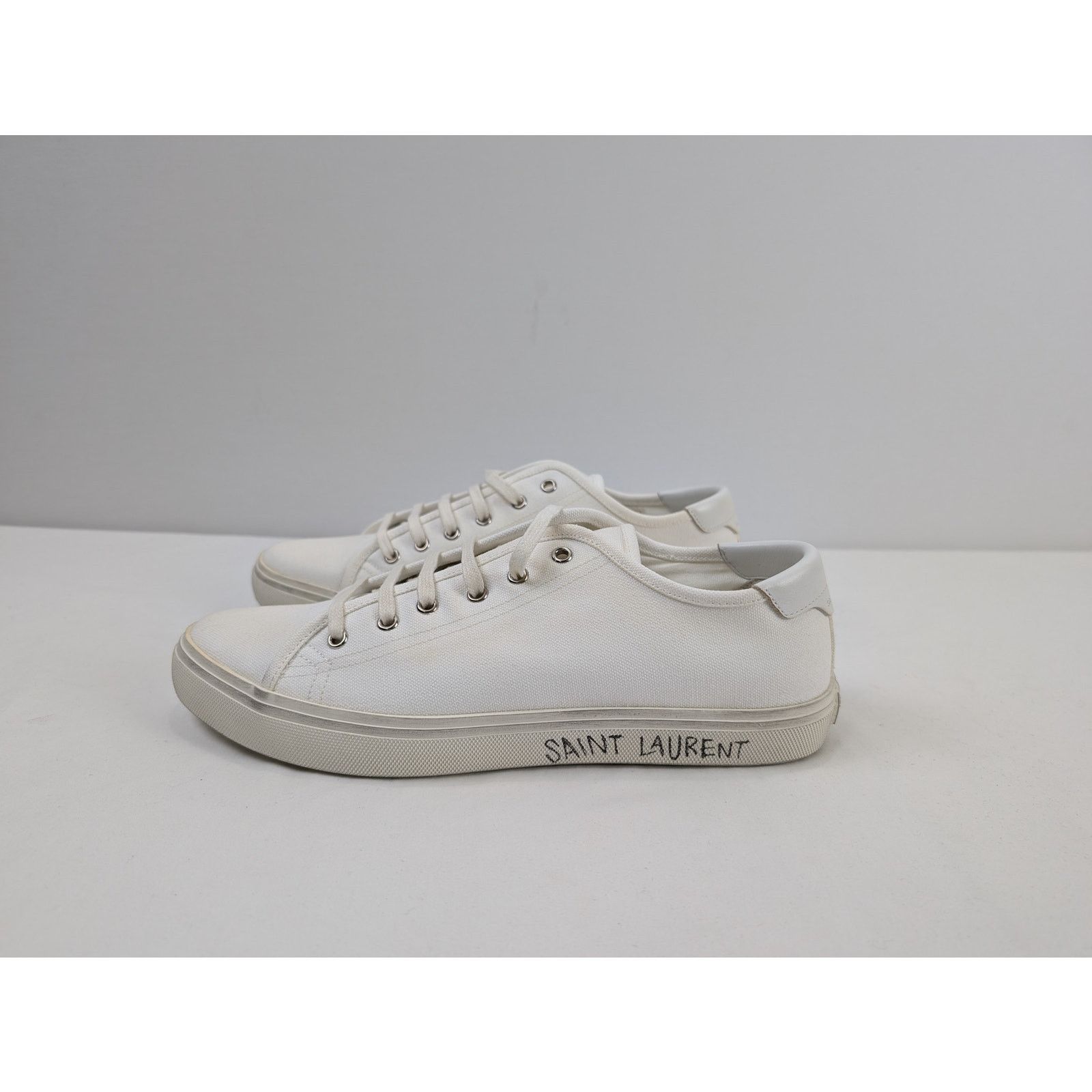Saint Laurent Paris o1rshd1 Malibu L T Sneakers SL SIG in Blanc Size US 10.5 / EU 43-44 - 11 Thumbnail