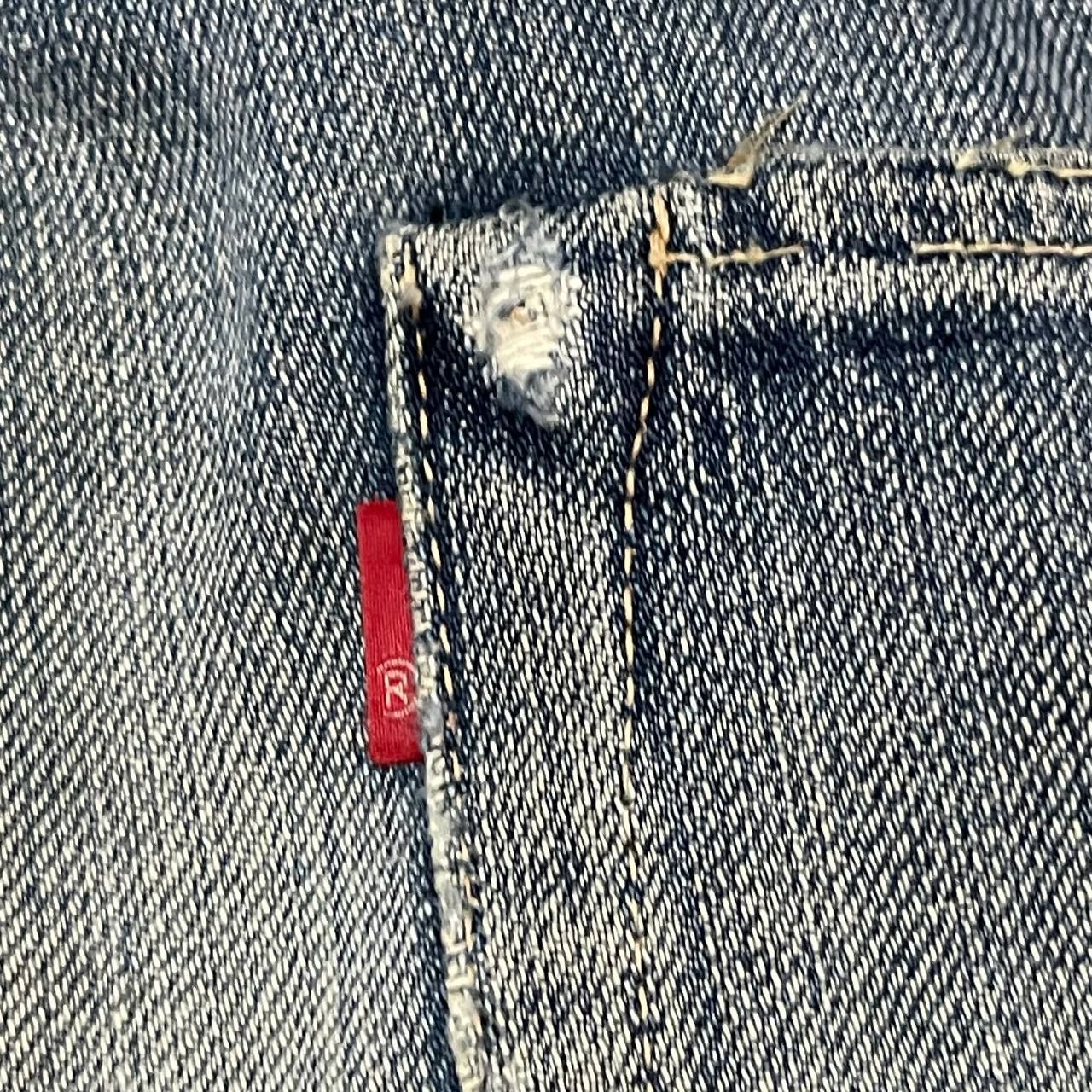 Japanese Brand Vintage La Guardia Selvedge Denim Thrashed Jeans Single ® Size US 30 / EU 46 - 20 Thumbnail