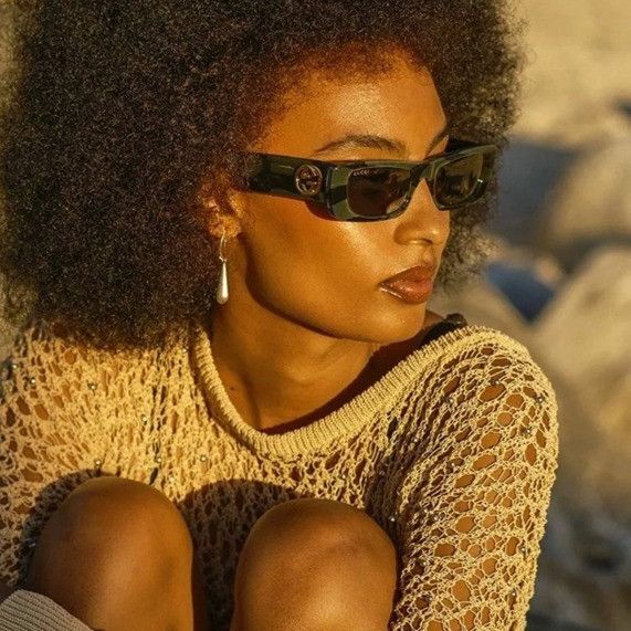 Gucci Gucci GG0516S 014 Sunglasses Military Green and Black Havana Size ONE SIZE - 3 Thumbnail