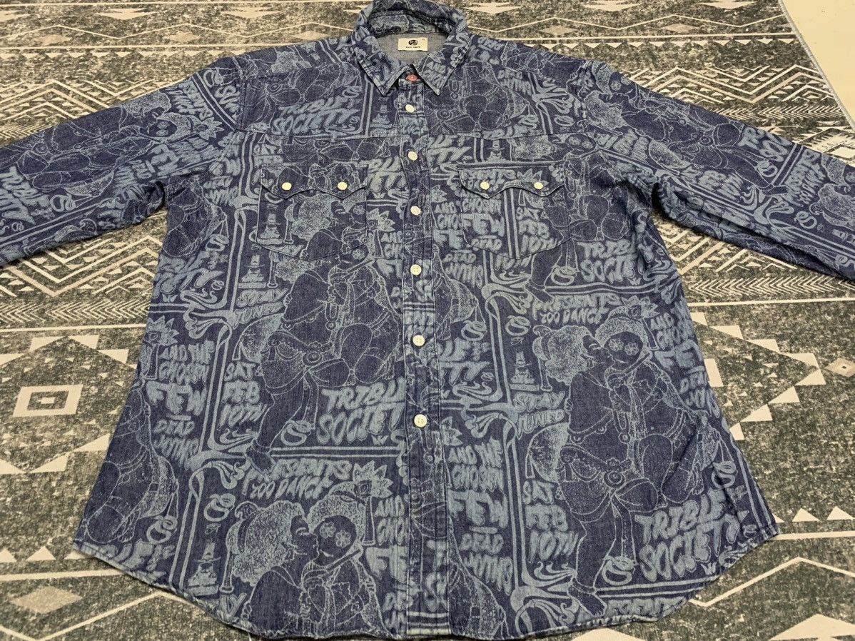 Paul Smith 🔥RARE🔥 90s PAUL SMITH BUTTON UP SEXY FULL PRINT Size US XL / EU 56 / 4 - 3 Thumbnail