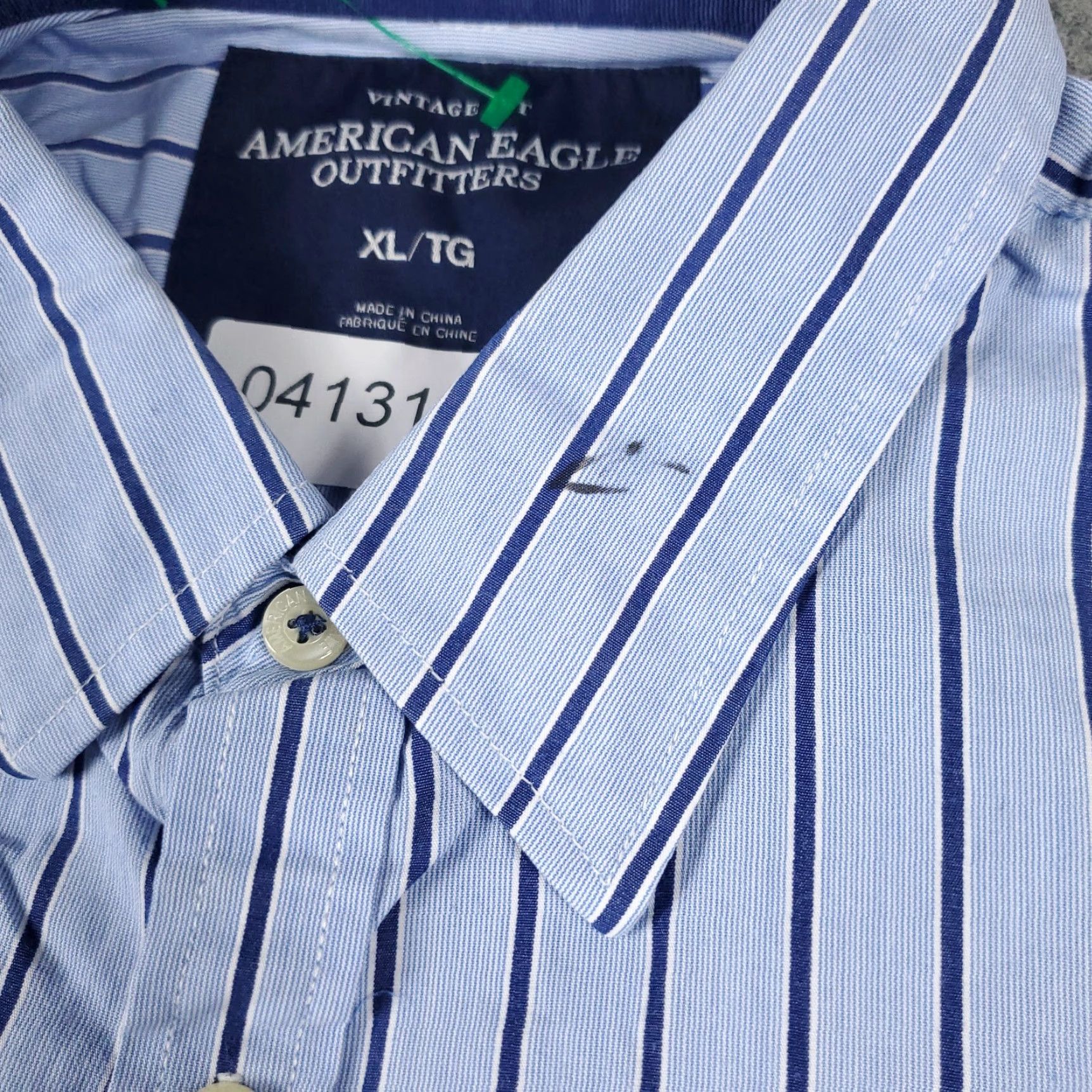 American Eagle Outfitters **American Eagle Outfitters Blue Striped Mens XL Button-Up Shirt** User: **American Eagle Outfitters Blue Striped Mens XL Button-Up Shirt** Size US XL / EU 56 / 4 - 3 Thumbnail