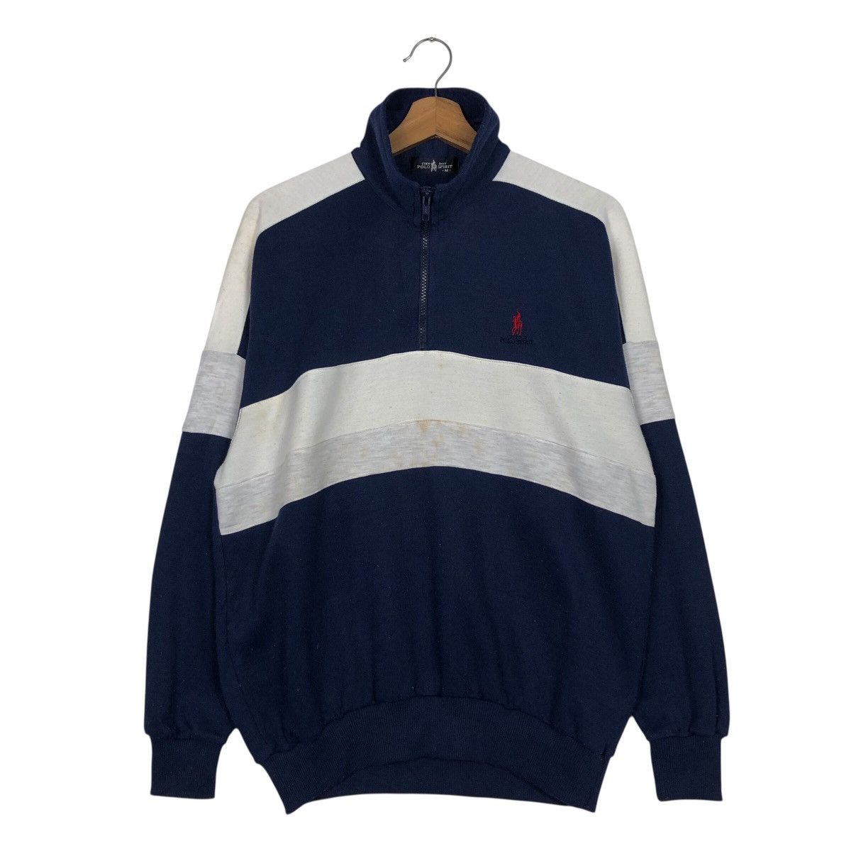 Japanese Brand 📌Vintage Half Zipper Anorak Sweatshirt Collar Polo Spirit Size US M / EU 48-50 / 2 - 2 Thumbnail