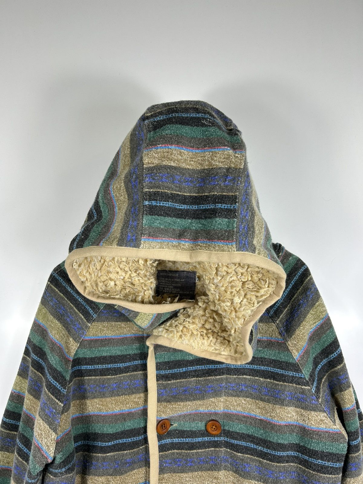 Japanese Brand × Vintage ⚡️Vintage Cube Sugar Hooded Flannel Sherpa Jacket Size US M / EU 48-50 / 2 - 4 Thumbnail
