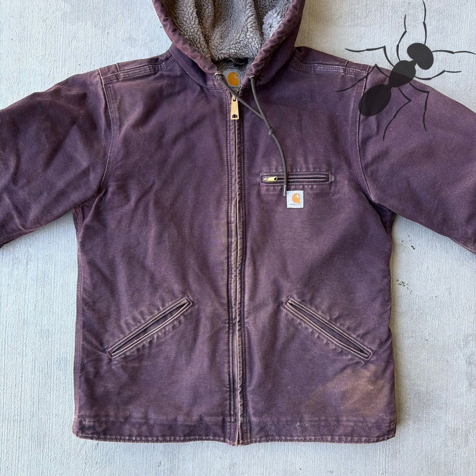 Carhartt × Vintage Carhartt WOMENS WJ141 DWN purple Sierra work wear jacket Size US S / EU 44-46 / 1 - 3 Thumbnail