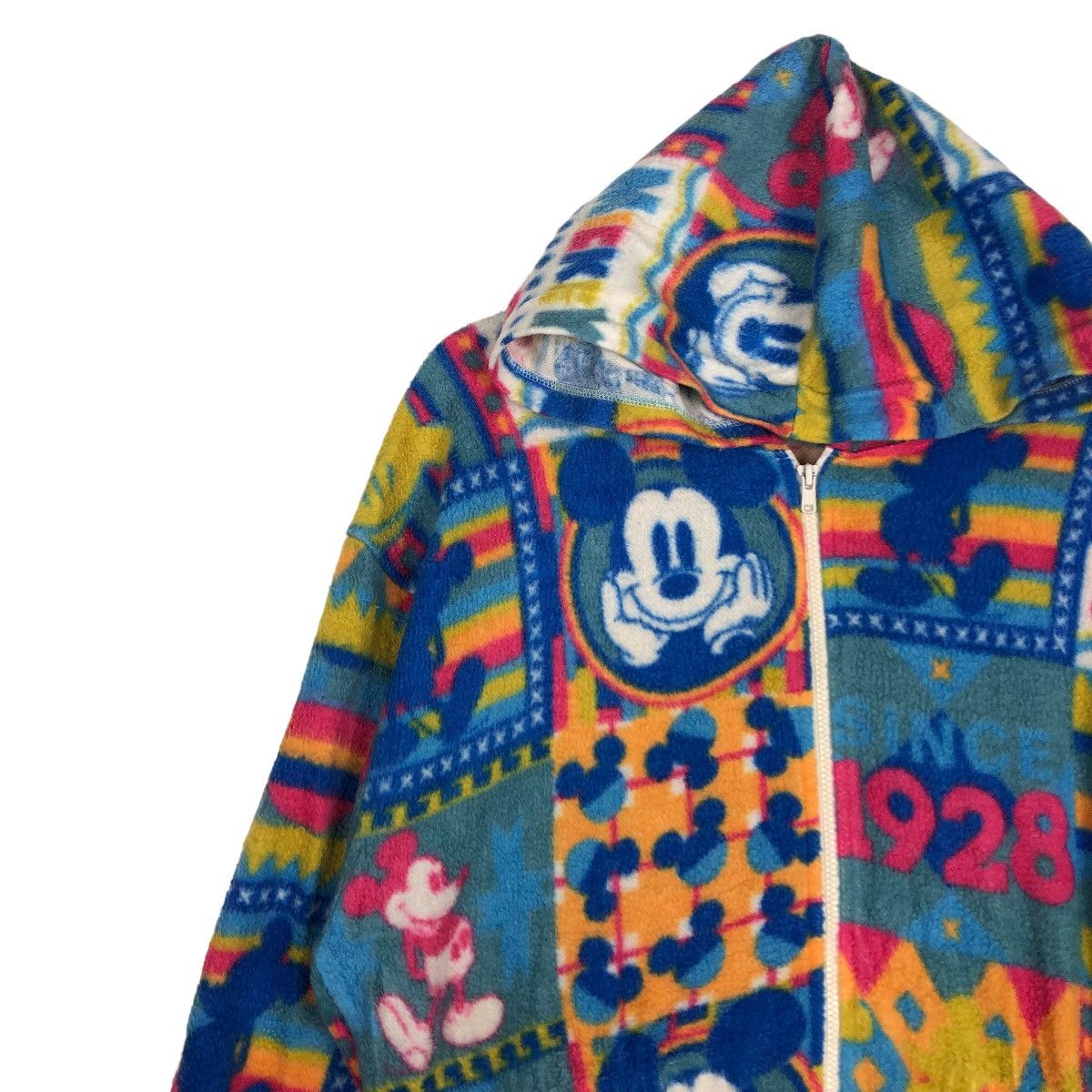 Japanese Brand 🔥Vtg Mickey Mouse Full Print Zipper Jacket Size US S / EU 44-46 / 1 - 7 Thumbnail