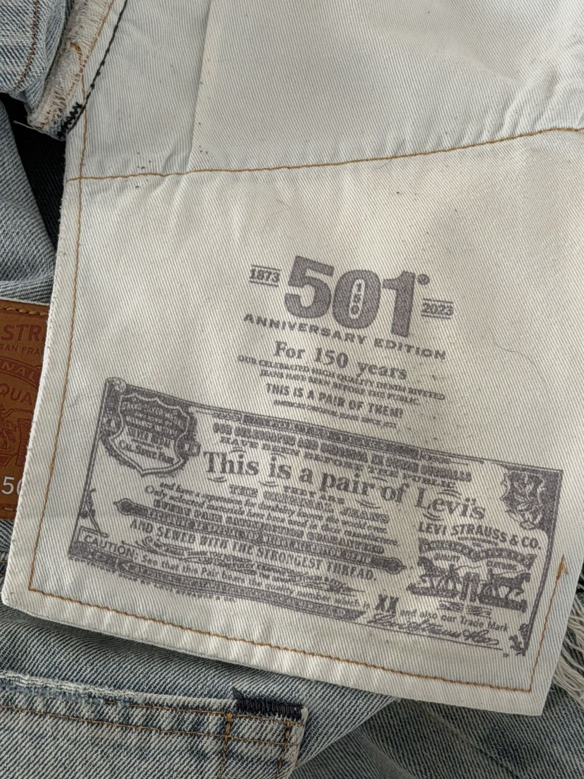Levi's Levi’s 501 150th anniversary Sashiko denim Size US 31 - 7 Thumbnail