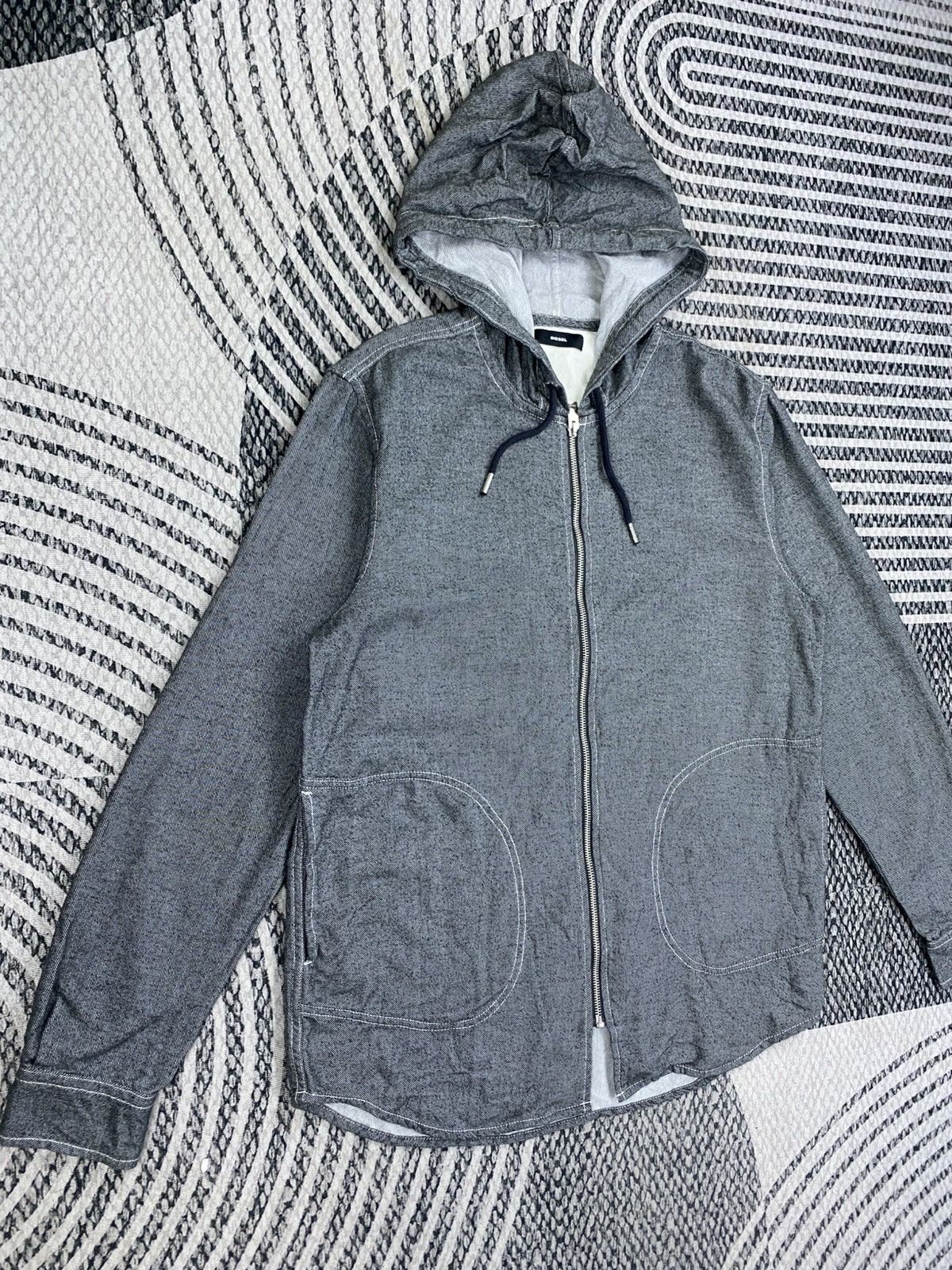 Diesel Vintage Diesel Double Pocket Zip-Up Hoodies Size US M / EU 48-50 / 2 - 3 Thumbnail