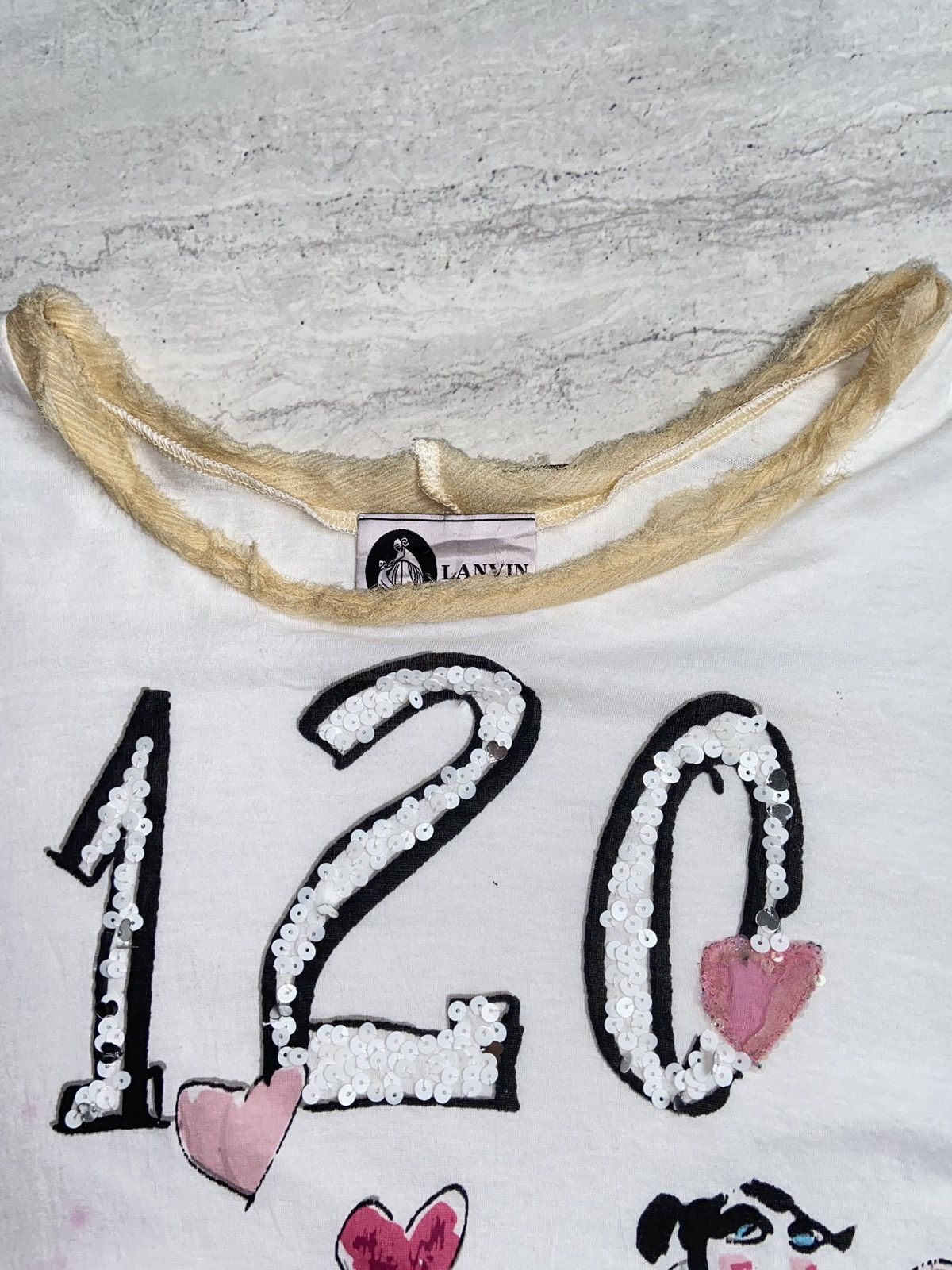 Lanvin LANVIN Motive T-Shirt Size US XS / EU 42 / 0 - 9 Thumbnail