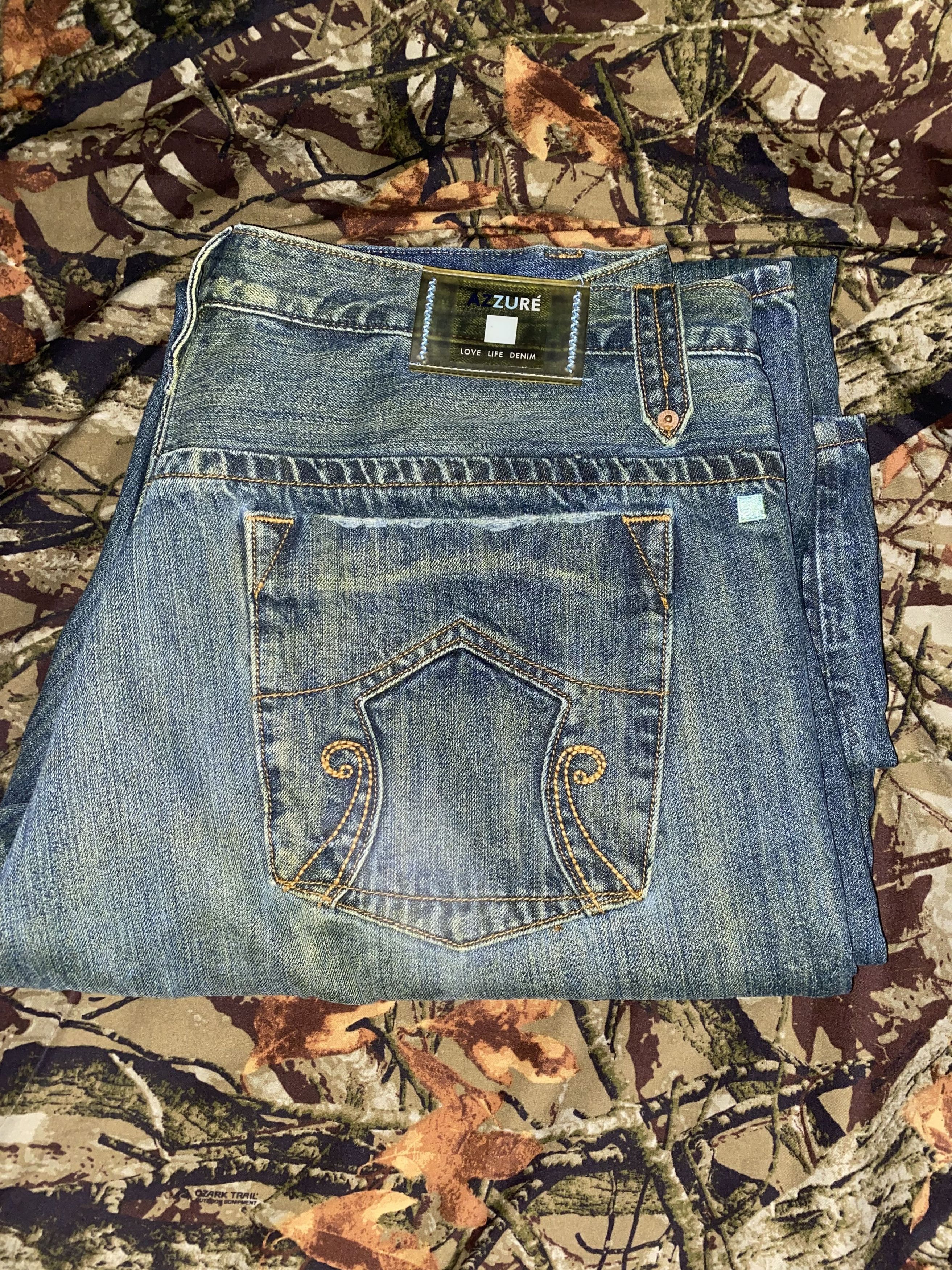 Affliction AZZURE DENIM BAGGY AF JEANS Size US 40 / EU 56 - 1 Thumbnail