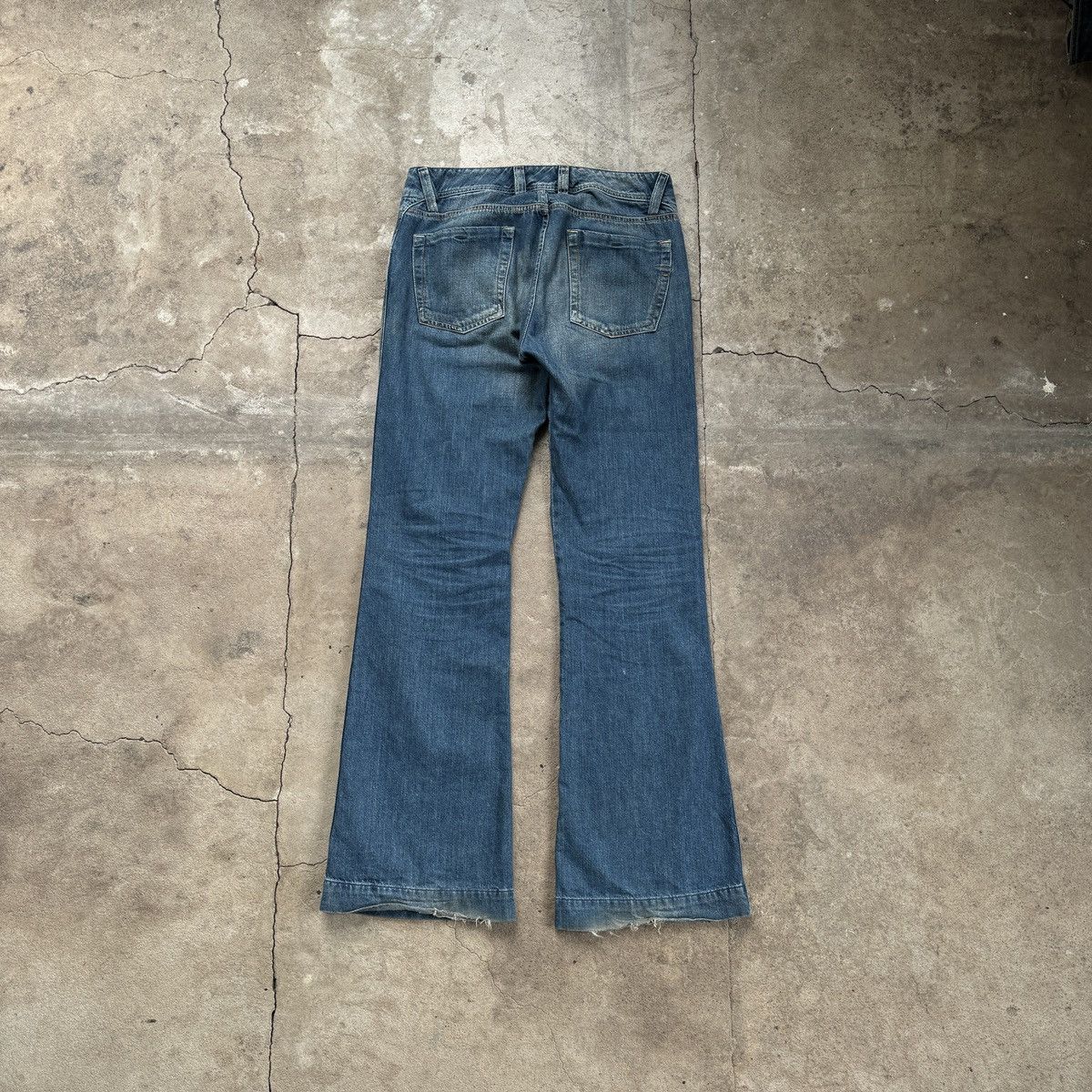 Diesel Vintage Diesel Y2K Flared Denim Size US 33 - 2 Thumbnail