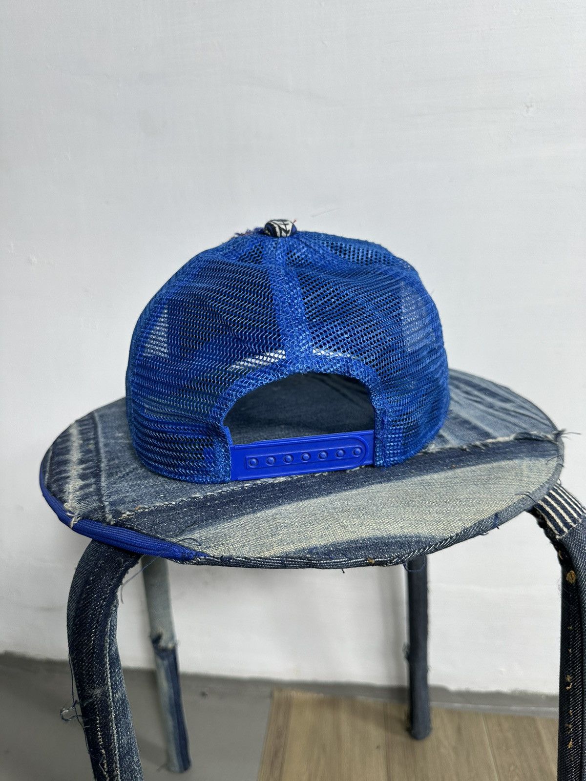 Handmade Custom Made Distressed Paisley Patchwork Boro Trucker hats Size ONE SIZE - 5 Thumbnail