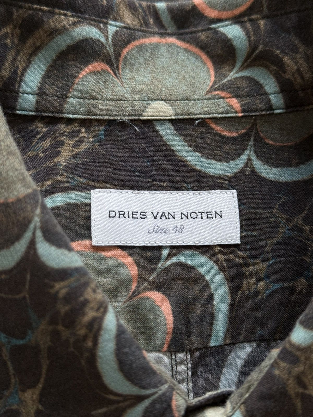 Dries Van Noten Dries Van Noten Floral Print Button Up Shirt Size US M / EU 48-50 / 2 - 6 Thumbnail