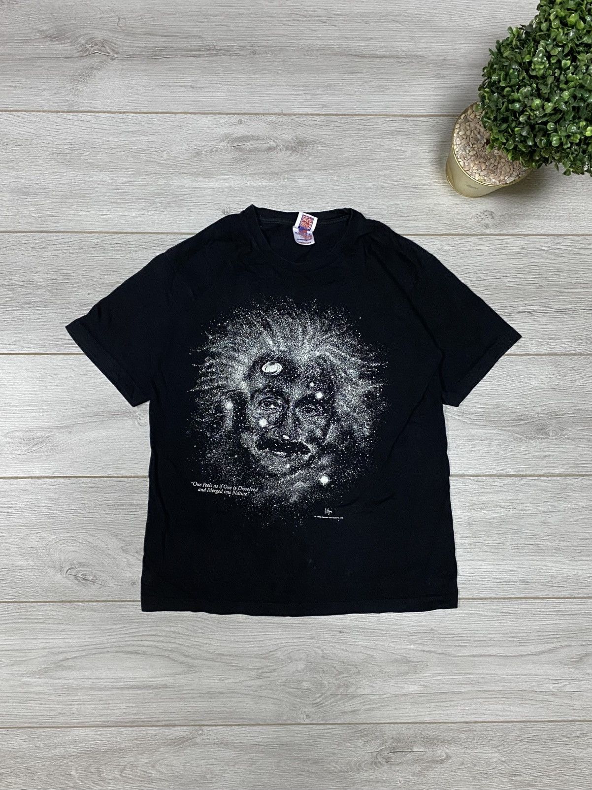Vintage Vintage USA 1993 Albert Einstein Galaxy Tee t-shirt Size US M / EU 48-50 / 2 - 2 Thumbnail