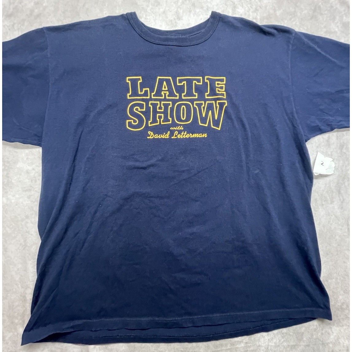Other VTG 90s Late Show David Letterman T-Shirt XL Navy Blue Medal Size US XL / EU 56 / 4 - 1 Thumbnail
