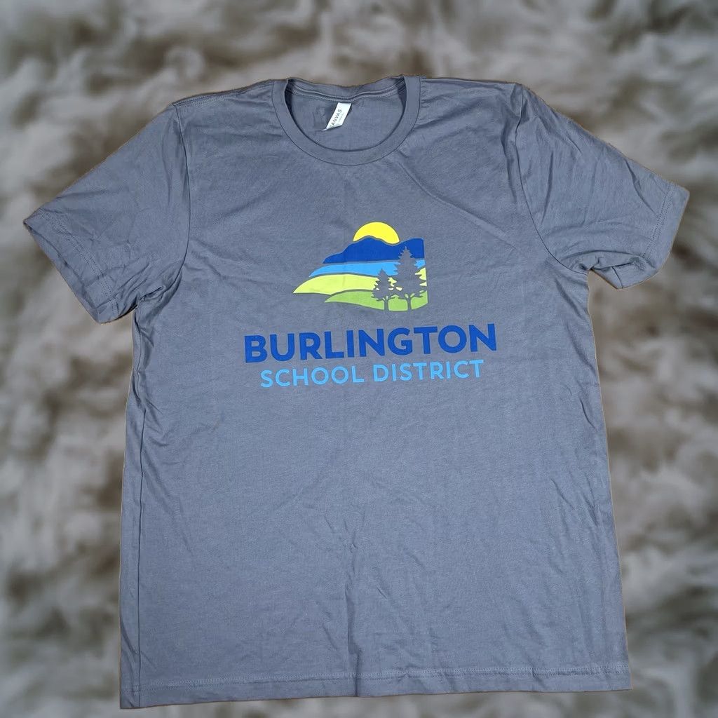 Vintage Canvas T-Shirt Mens XL Extra Large Gray Short Sleeve Burlington School District Size US XL / EU 56 / 4 - 1 Thumbnail