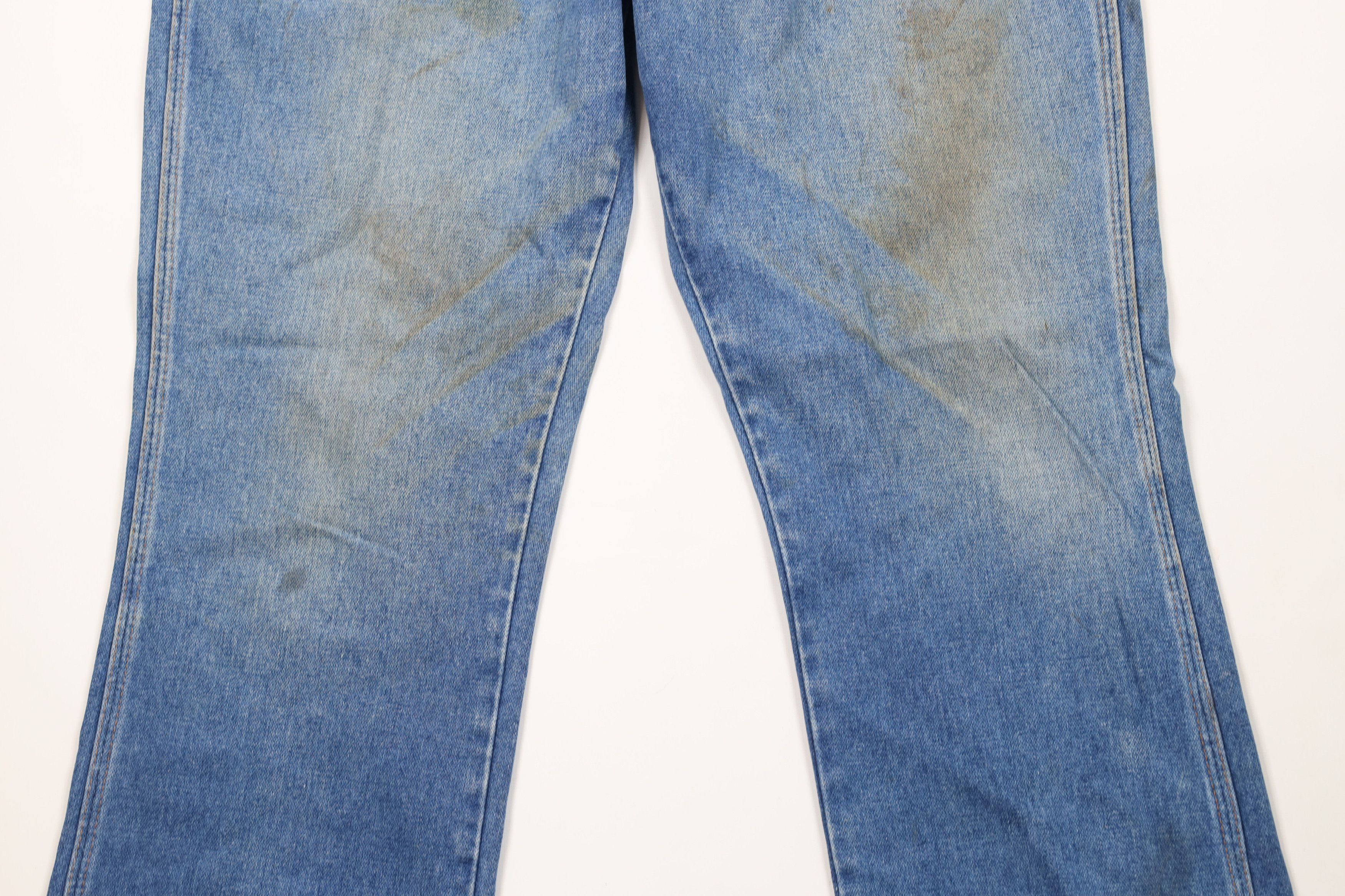 Vintage × Wrangler Vintage 90s Wrangler Wide Leg Denim Jeans Blue Cotton USA Size US 36 / EU 52 - 3 Thumbnail