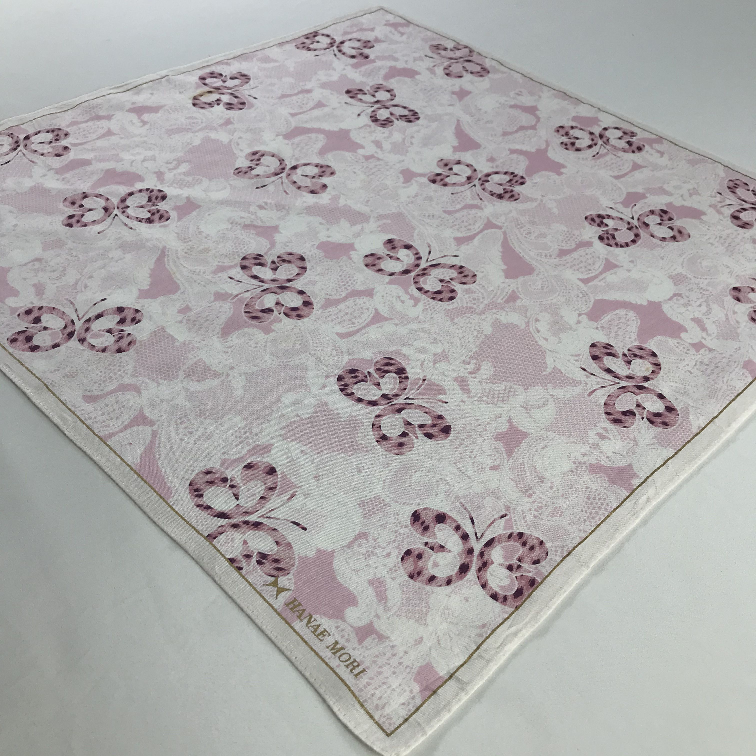 Hanae Mori × Vintage Hanae Mori Bandana / Handkerchief / Neckerchief - S893 Size ONE SIZE - 2 Thumbnail