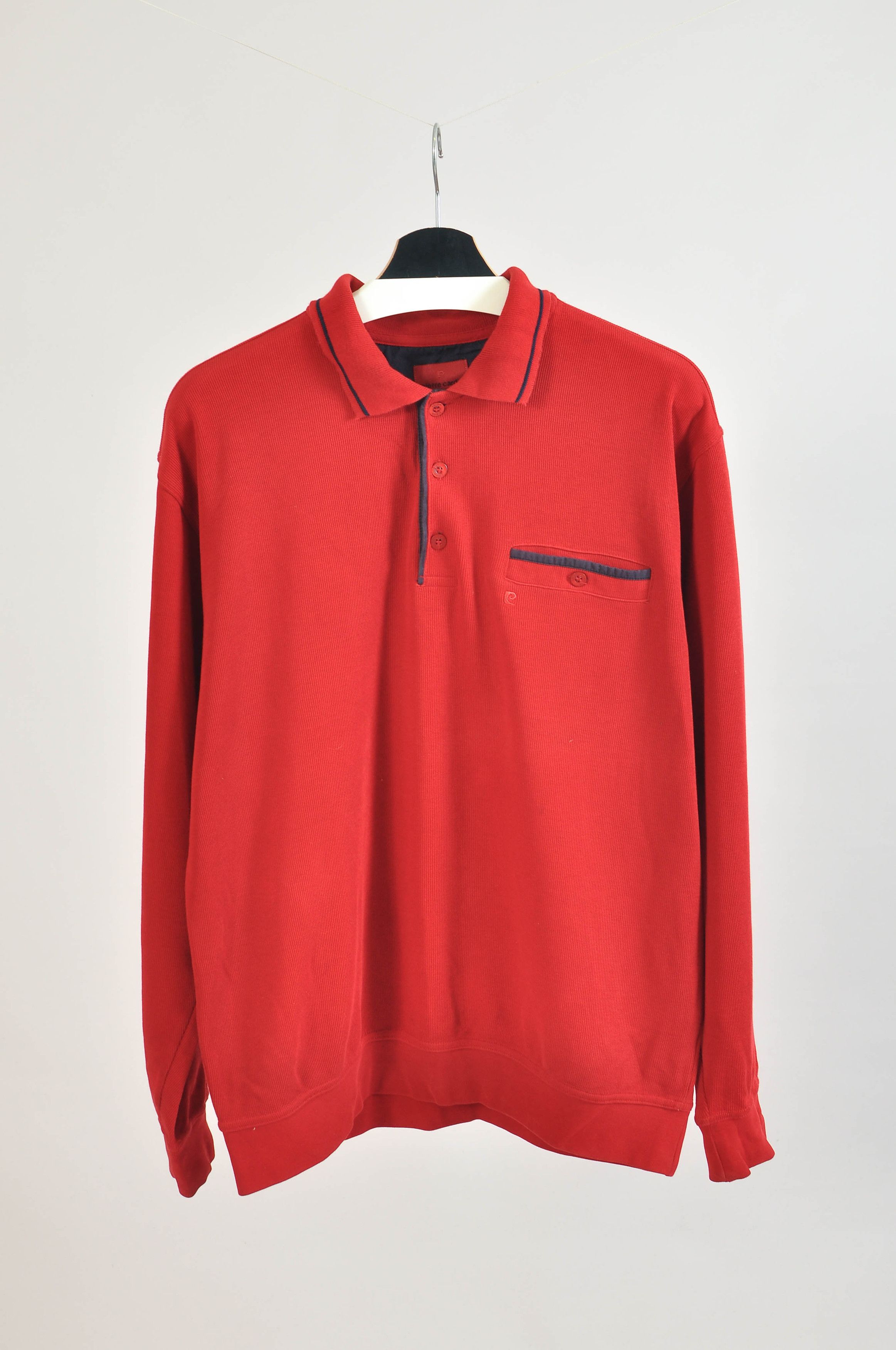 Pierre Cardin Vintage 90s Pierre Cardin Maroon Polo Sweatshirt – Size L Size US L / EU 52-54 / 3 - 1 Thumbnail