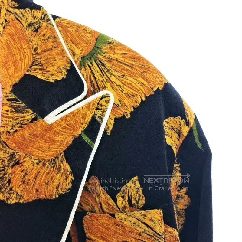 Gucci Gucci Women's Autumn Leaf Print Coat. Size S / US 4 / IT 40 - 9 Thumbnail