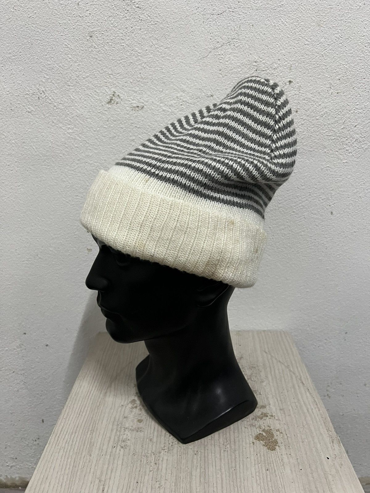 Comme Ca Ism Comme ca Ism Striped Design Beanie Hat Size ONE SIZE - 3 Thumbnail