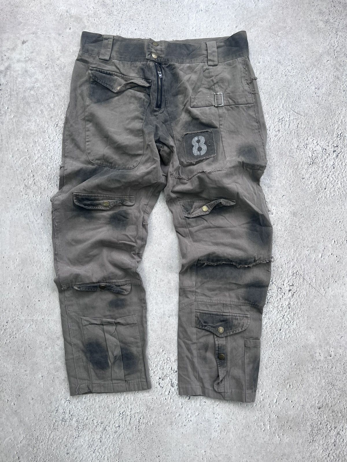 If Six Was Nine × Japanese Brand × Le Grande Bleu (L.G.B.) Y2k affliction graphic angel wing type jeans CARGO Size US 33 - 1 Thumbnail