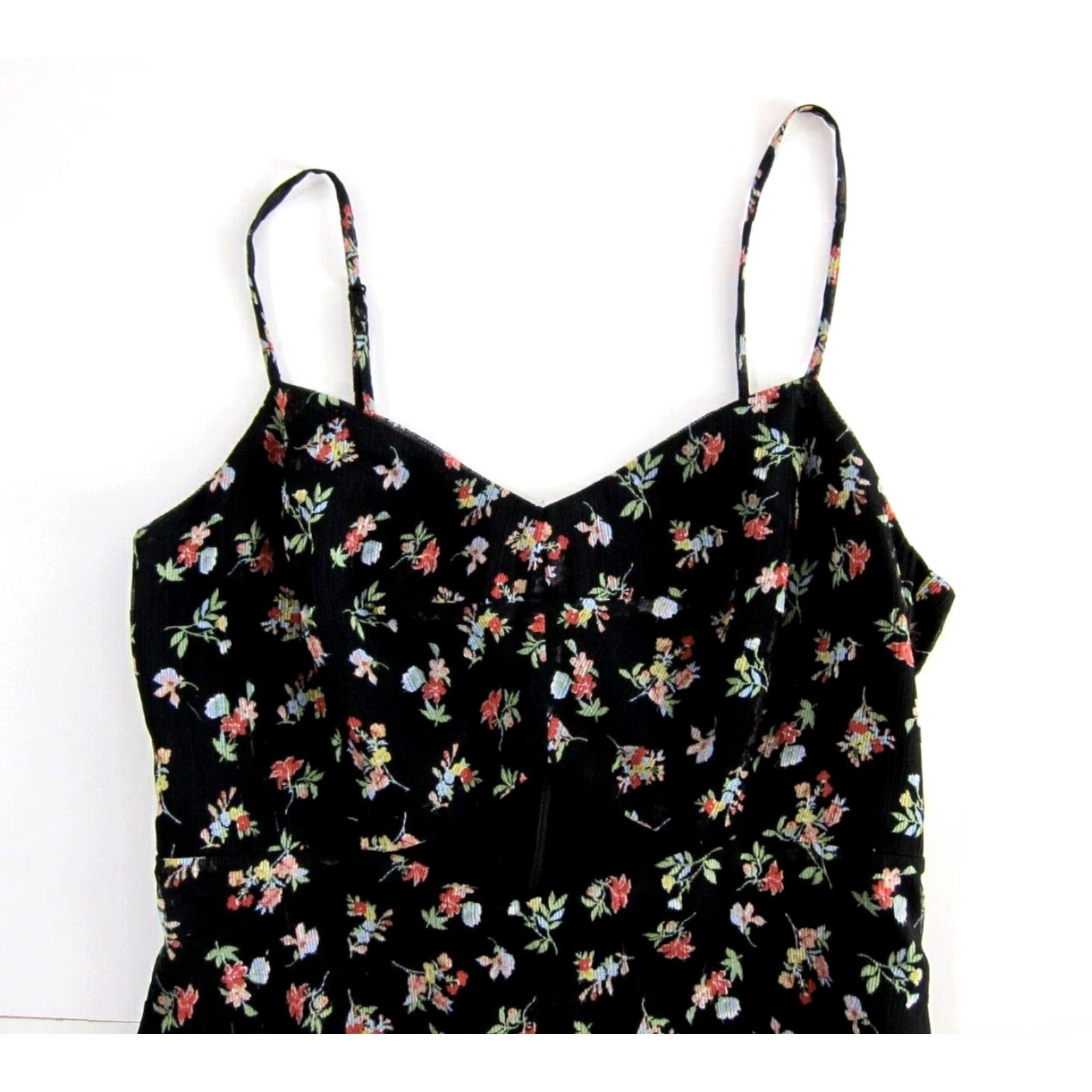 Bailey 44 Bailey 44 Black Floral Maxi Dress 4 Sleeveless Spaghetti Strap Long Sun Dress Women Vintage? Size S / US 4 / IT 40 - 3 Thumbnail