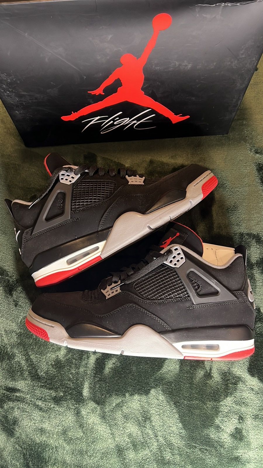 Jordan Brand Air Jordan 4 ‘Bred’ 2019 size 11.5 Size US 11.5 / EU 44-45 - 3 Thumbnail