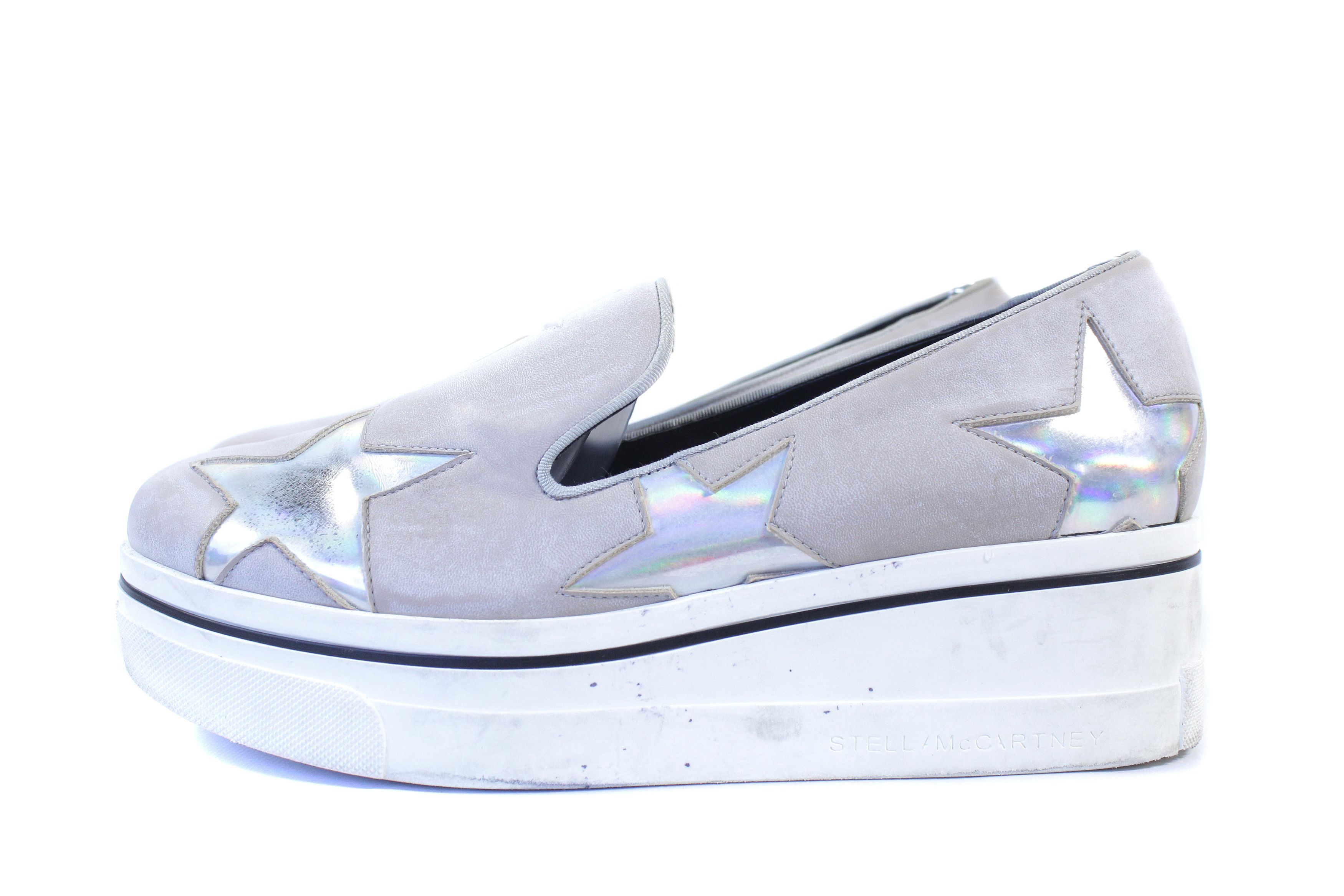 Stella McCartney Binx Stars Leather Slip Ons Size US 9 / IT 39 - 2 Thumbnail