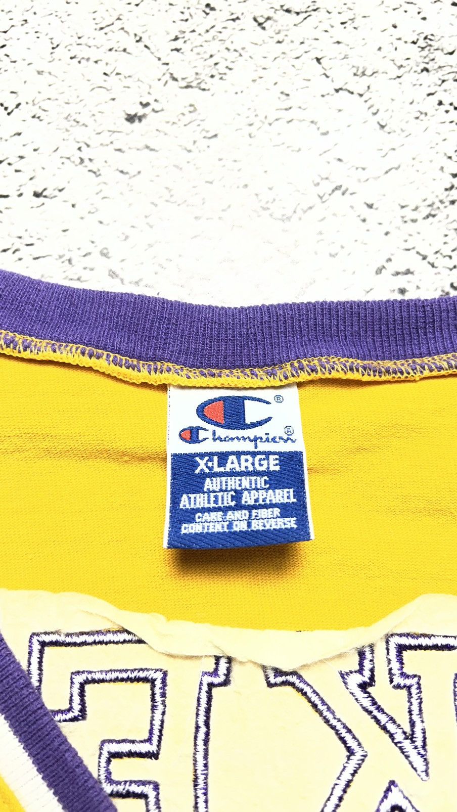 Champion Los Angeles Lakers NBA shooting champion t shirt warm up Size US XL / EU 56 / 4 - 7 Thumbnail