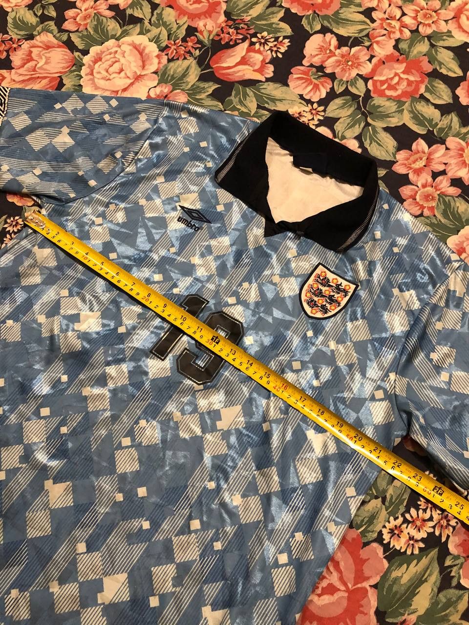Umbro England 1990 Football Shirt Soccer Jersey Reissue Umbro Size US XL / EU 56 / 4 - 10 Thumbnail