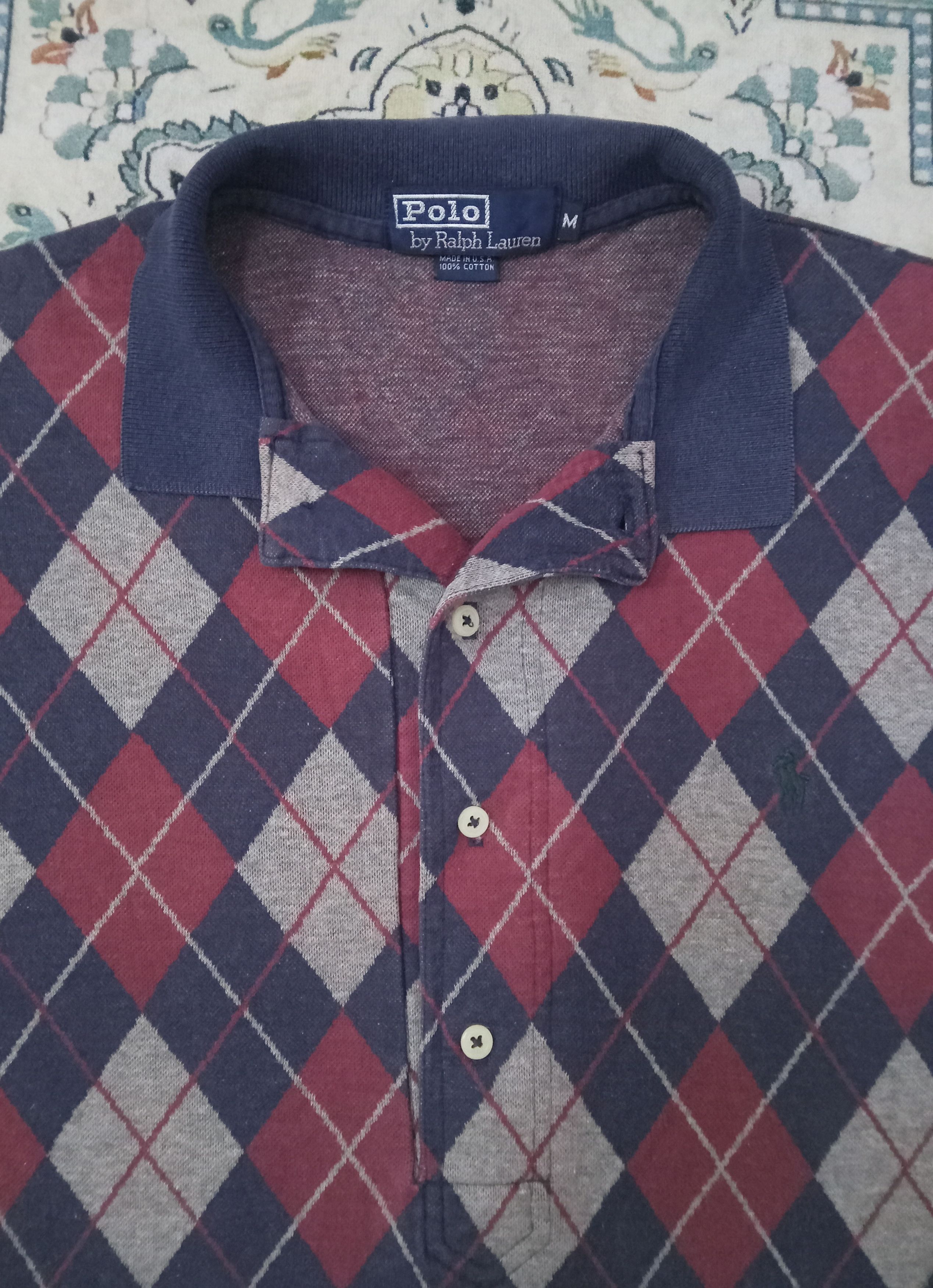 Polo Ralph Lauren Polo Ralph Lauren Vintage Long Sleeves Polo Shirt Size US M / EU 48-50 / 2 - 2 Thumbnail