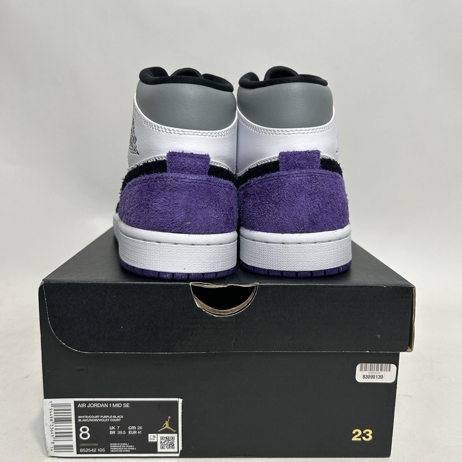 Nike Nike Air Jordan 1 Mid SE “Varsity Court Purple” 2024 Size US 8 / EU 41 - 4 Thumbnail