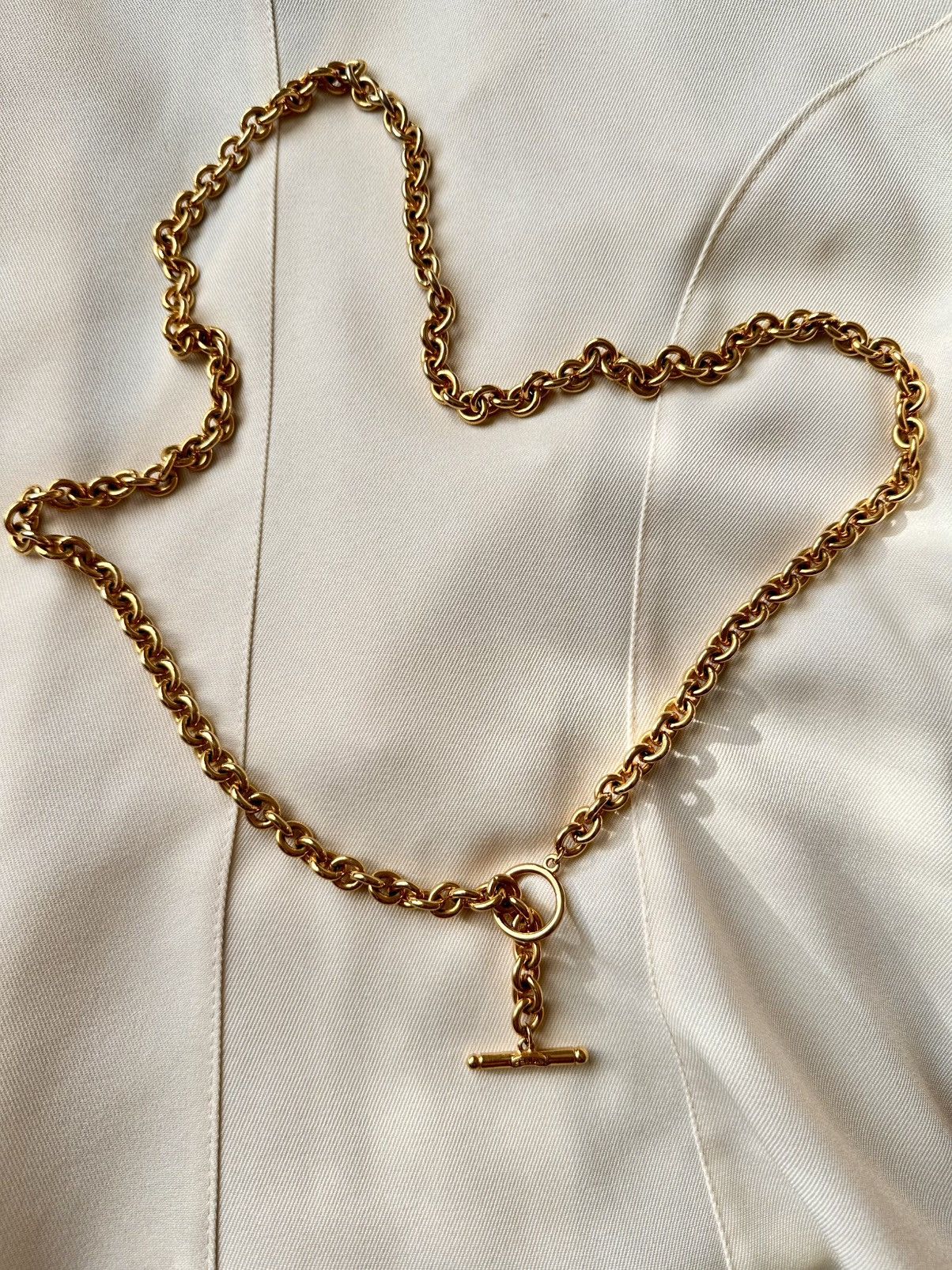 Fendi Fendi Vintage Chain Necklace – 1980s gold platted brass rare Size ONE SIZE - 5 Thumbnail