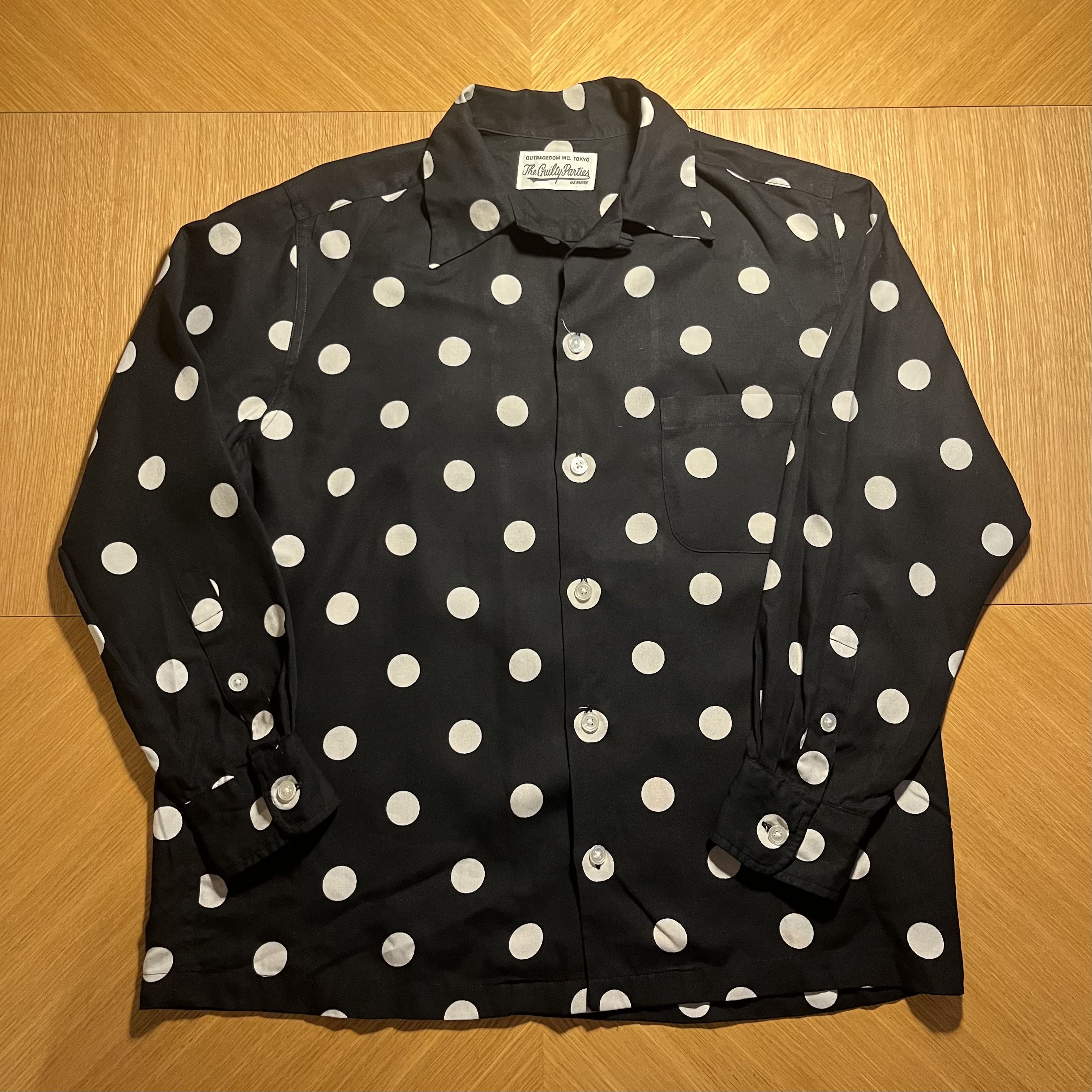 WACKO MARIA DOT PATTERN SHIRT Ｌ55 WACKO MARIA DOT PATTERN SHIRT L55 WACKO MARIA DOT PATTERN