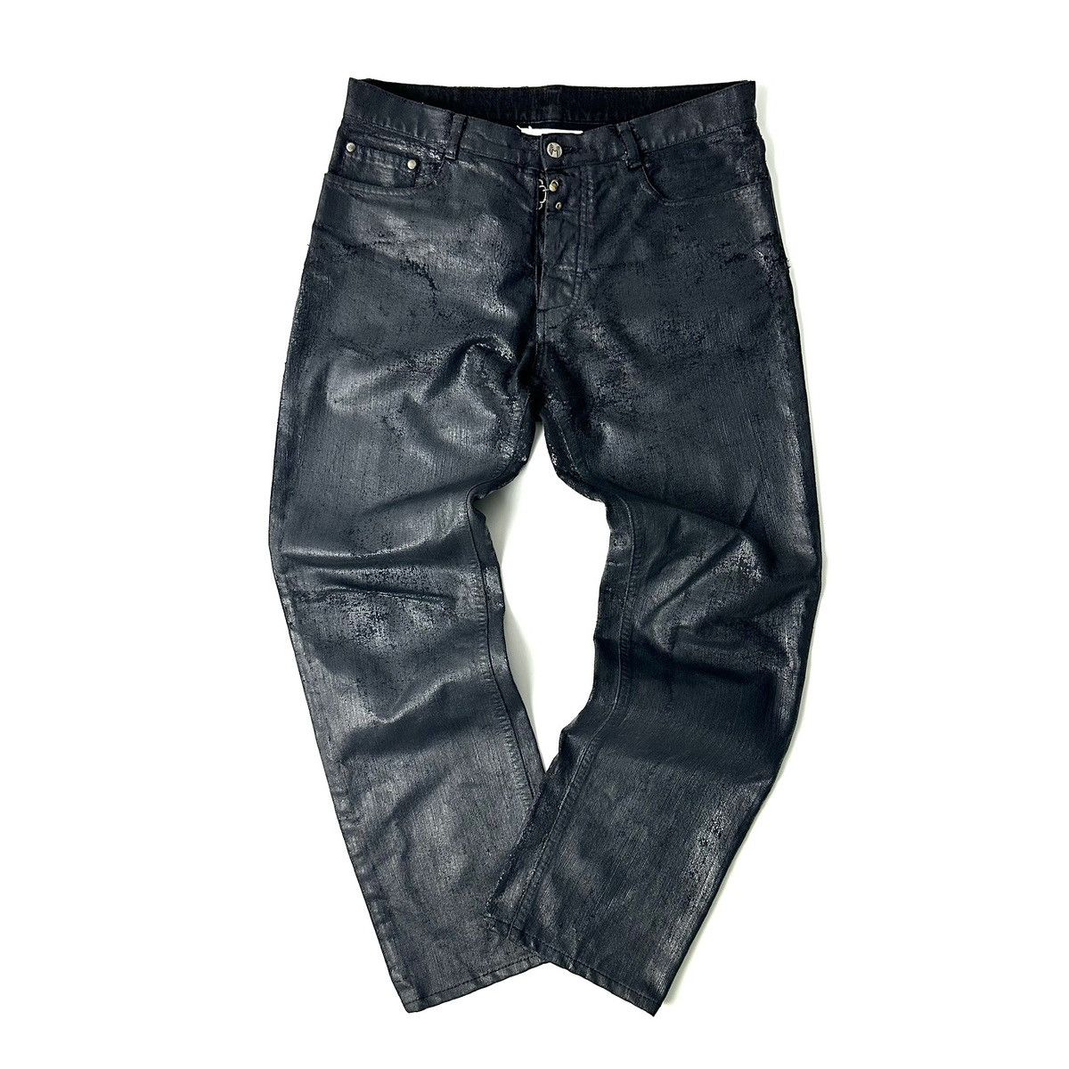 Maison Margiela **RARE** Maison Martin Margiela AW09 Cracked Paint Denim Size US 30 / EU 46 - 2 Thumbnail