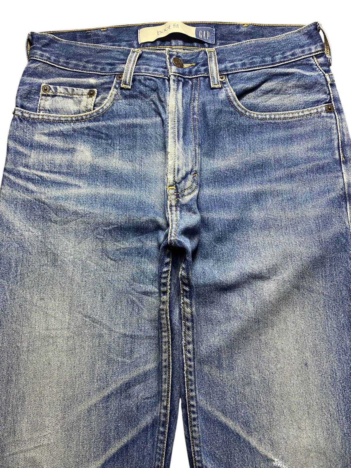 Gap Vintage Gap Denim Blue Wash Distressed Baggy Jeans Size US 30 / EU 46 - 3 Thumbnail