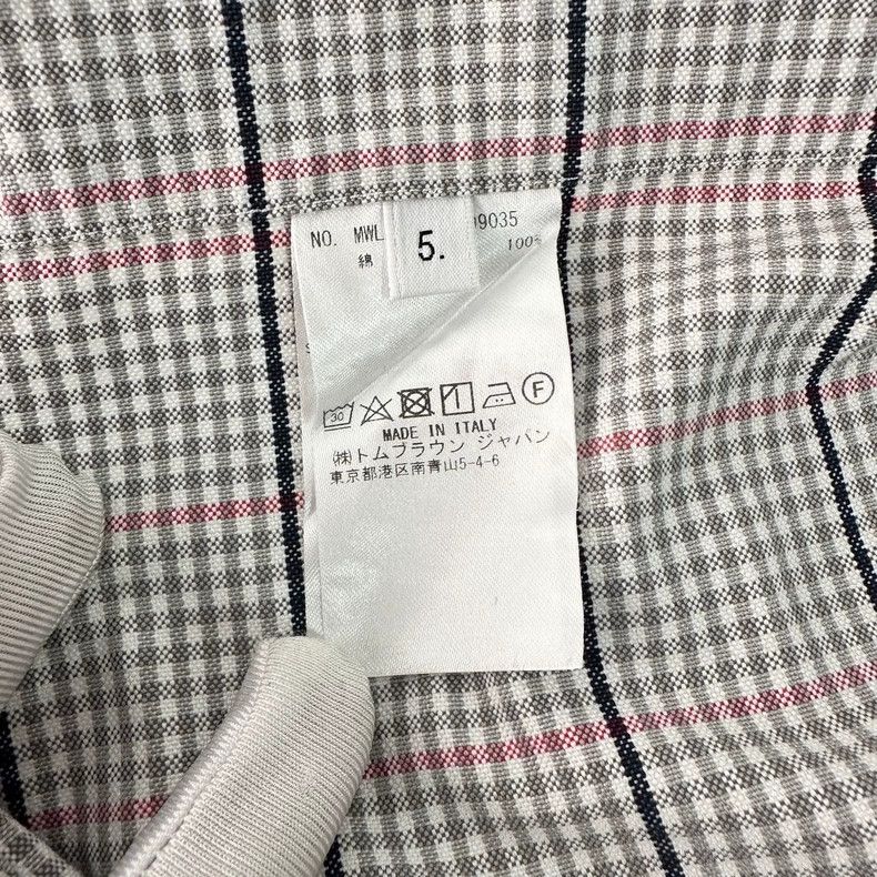 Thom Browne Thom browne Gray fine check double-sleeved long-sleeved shi Size US XXL / EU 58 / 5 - 6 Thumbnail