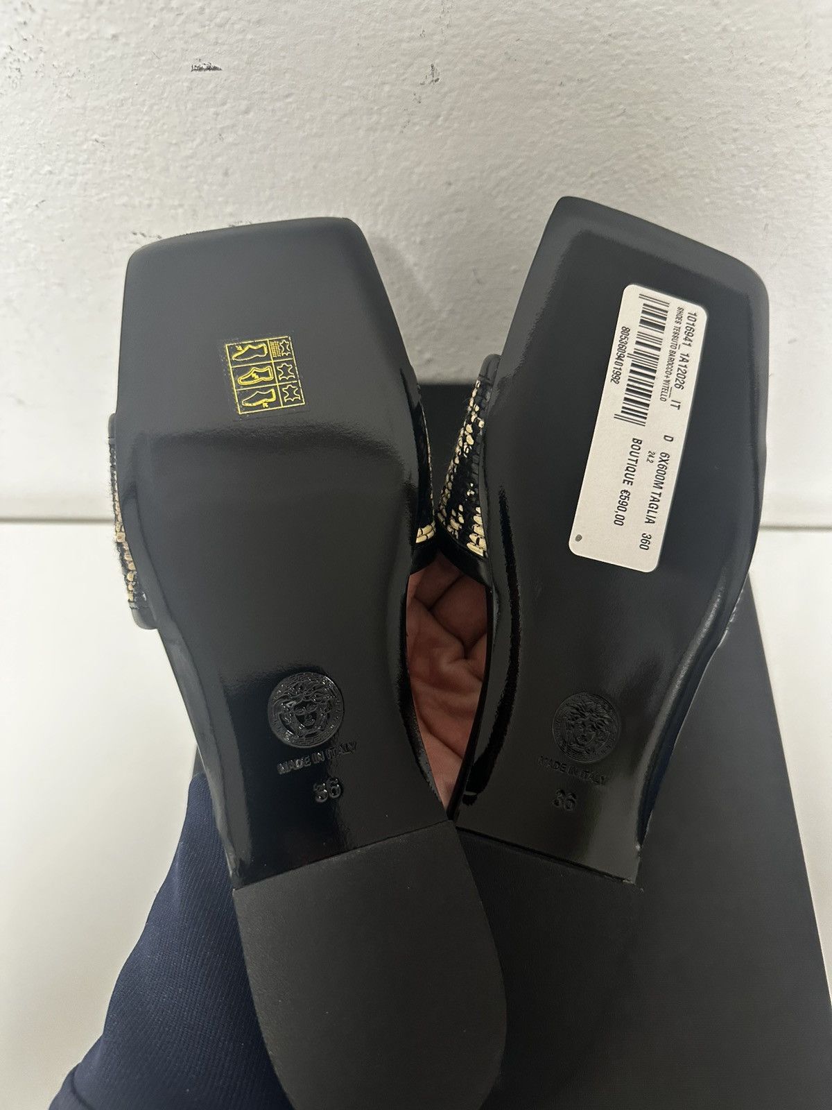 Versace Versace Theia Barocco Flat Sandals Size US 6 / IT 36 - 7 Thumbnail