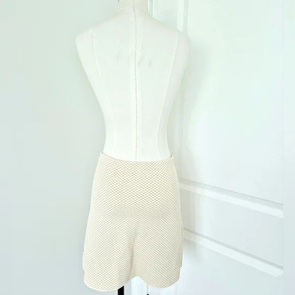 Theory Teslia Sue Ivory Mix Jaquard Knit Skirt Gift Party Spring Size 27" / US 4 / IT 40 - 11 Thumbnail