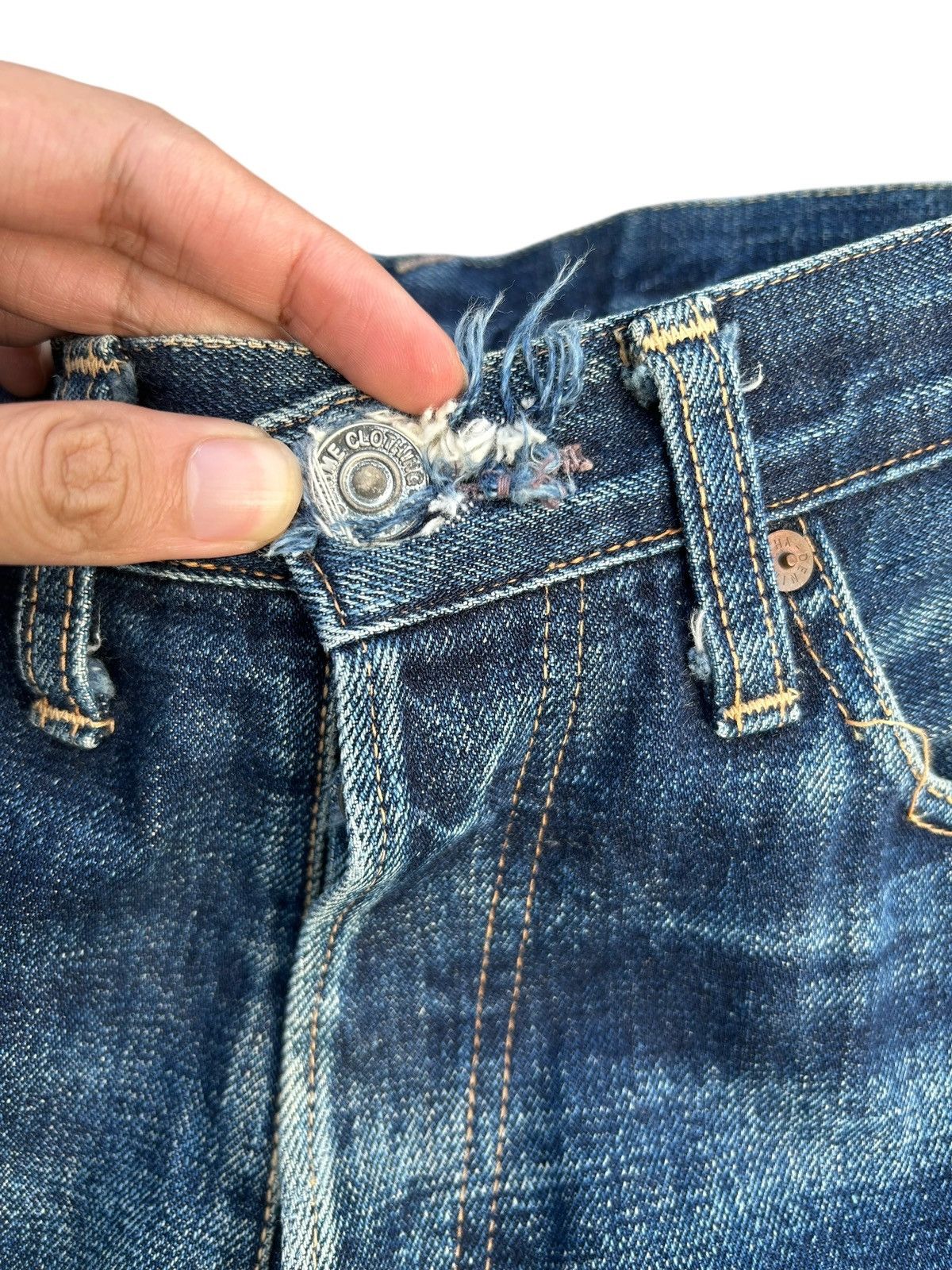 Kapital Thrashed Vintage Denime Selvedge Denim Jeans Size US 29 - 4 Thumbnail
