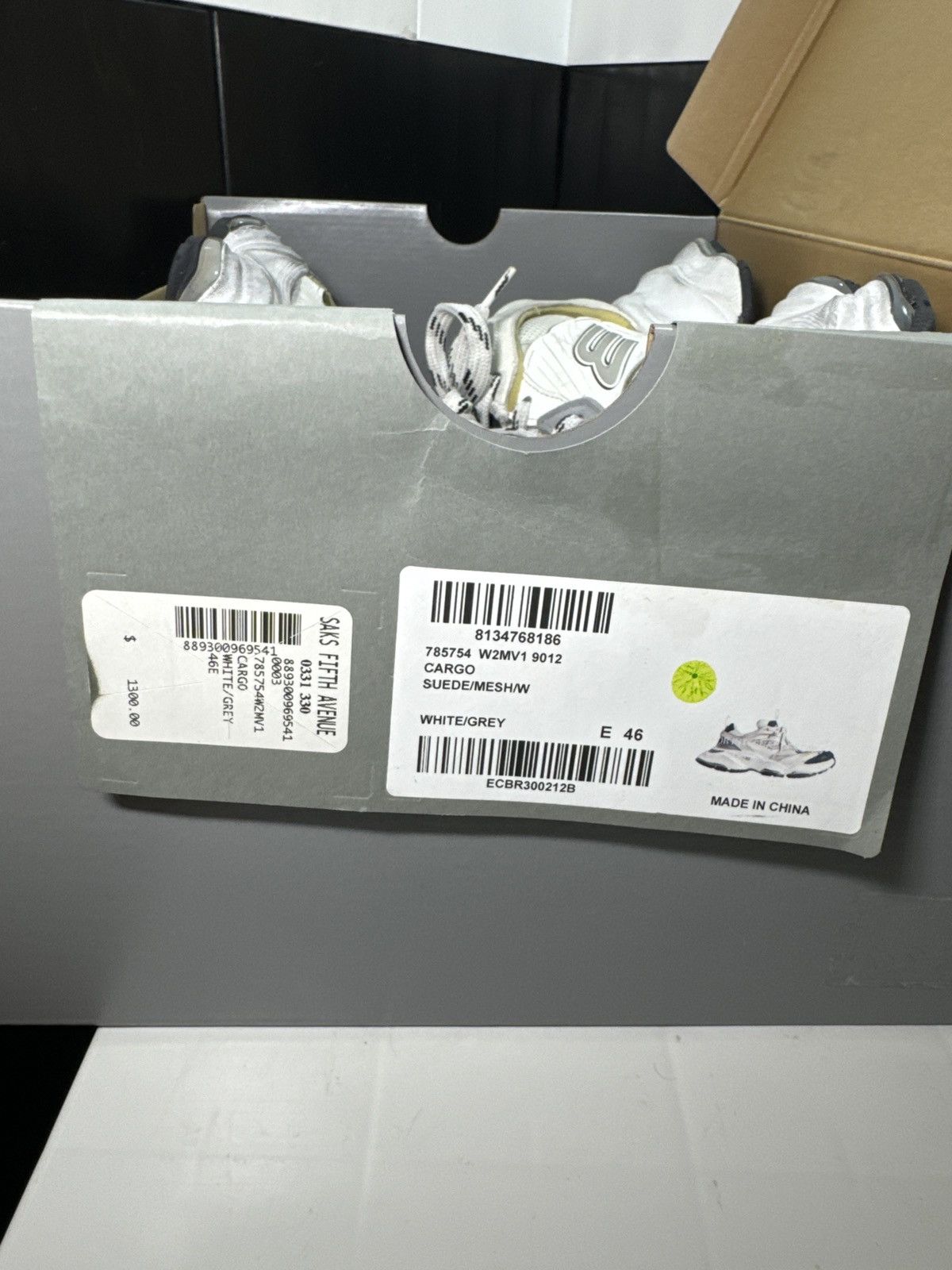 Balenciaga Balenciaga Cargo Black/White Size 46 (US13) Size US 13 / EU 46 - 10 Thumbnail