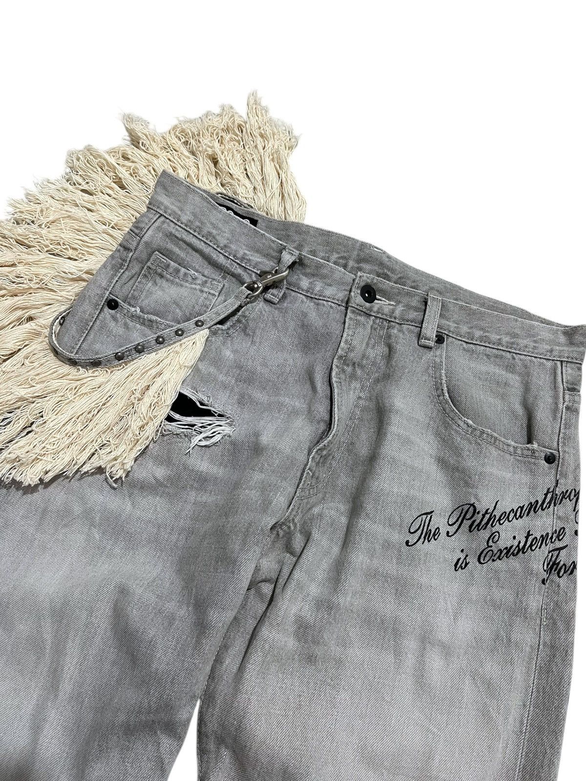 If Six Was Nine RNA distressed japanese punk jeans Size US 31 - 6 Thumbnail