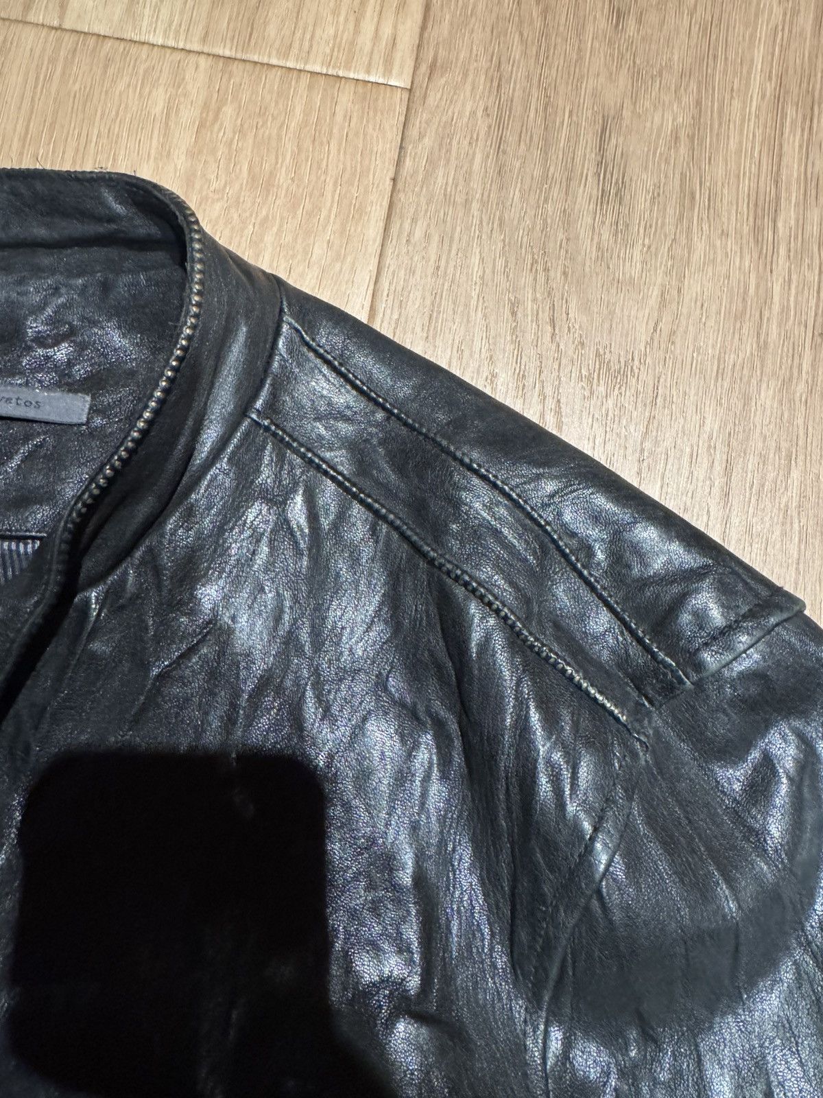 John Varvatos John Varvatos Motorcycle Leather Jacket Size US L / EU 52-54 / 3 - 9 Thumbnail